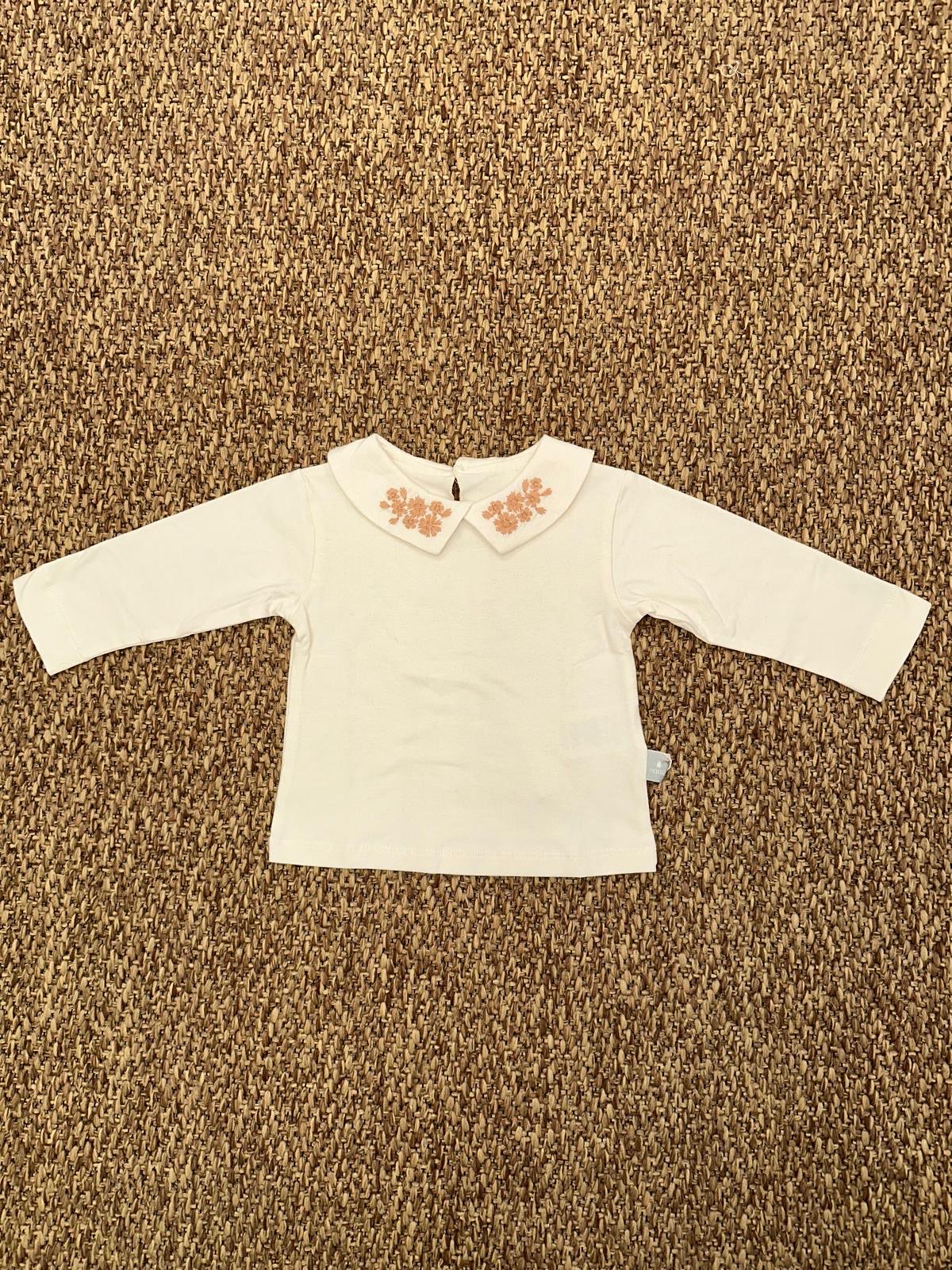 Maglia bambina con ricamo sul colletto Snug