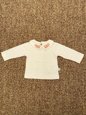 Maglia bambina con ricamo sul colletto Snug