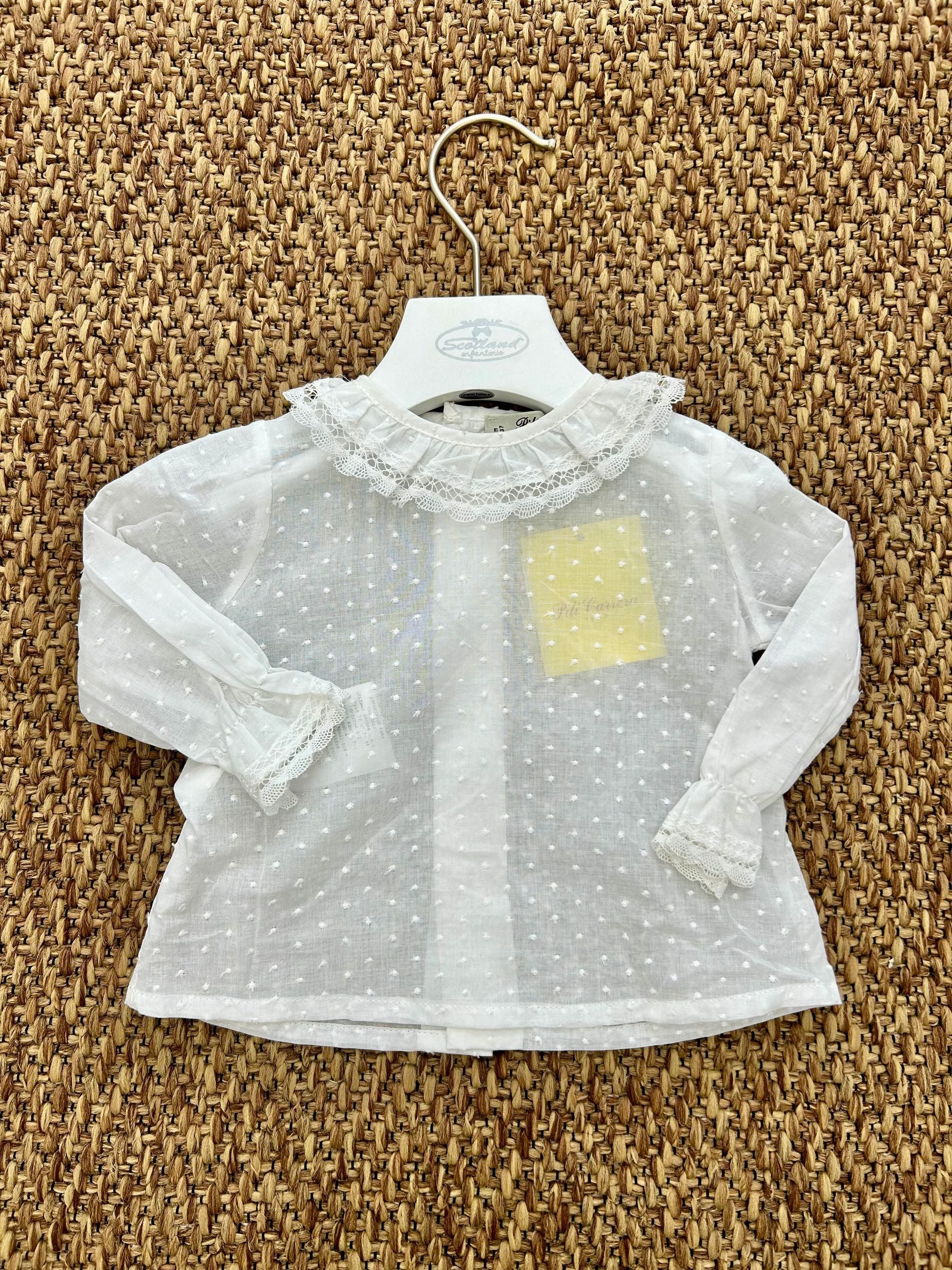 Blusa neonata collo volant Pili Carrera