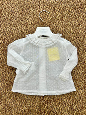 Blusa neonata collo volant Pili Carrera