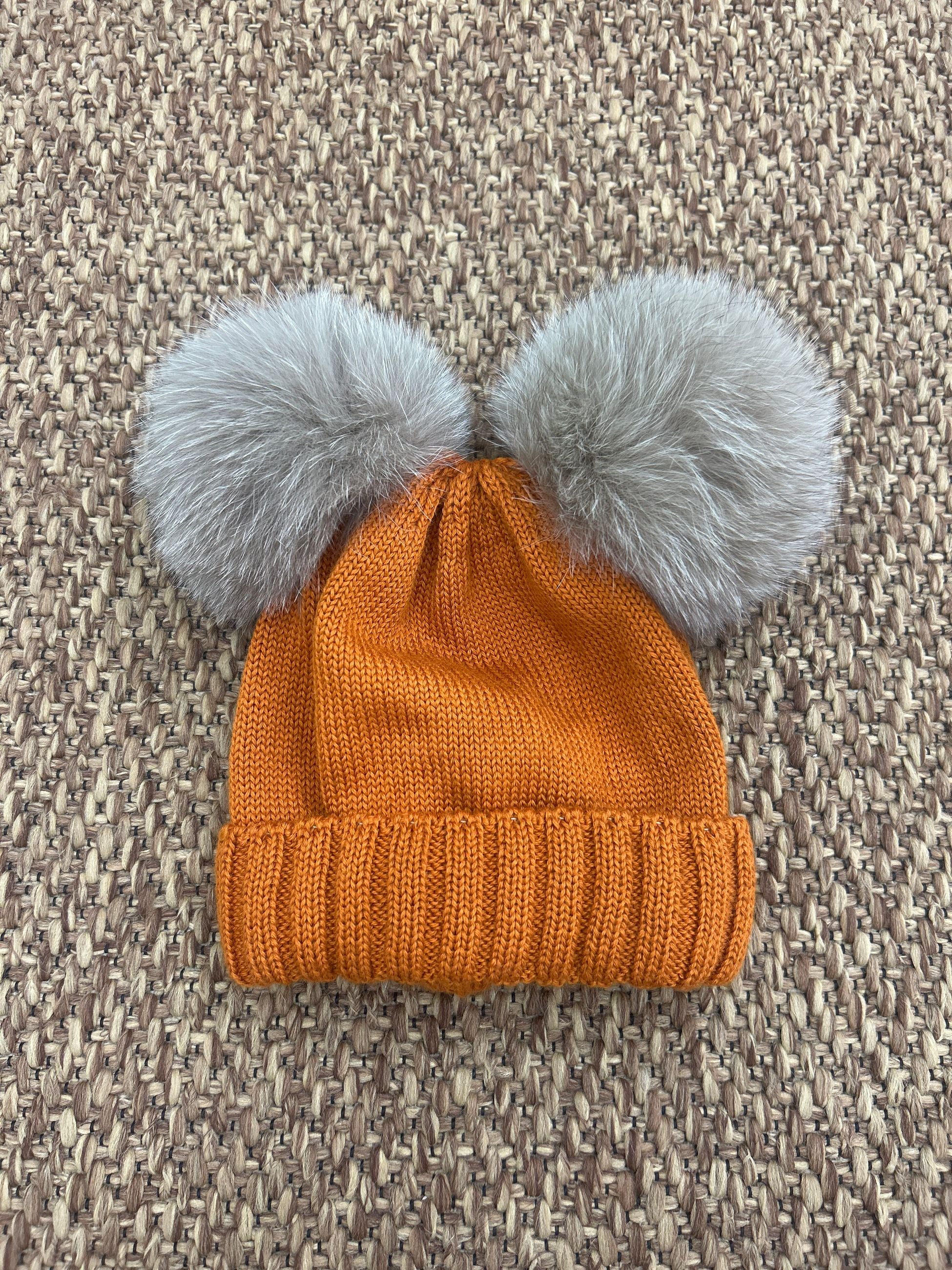 Cappellino bimbi lana 2 pon pon Gio Higuamy