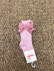 Calzini bimba con fiocco in velluto Condor
