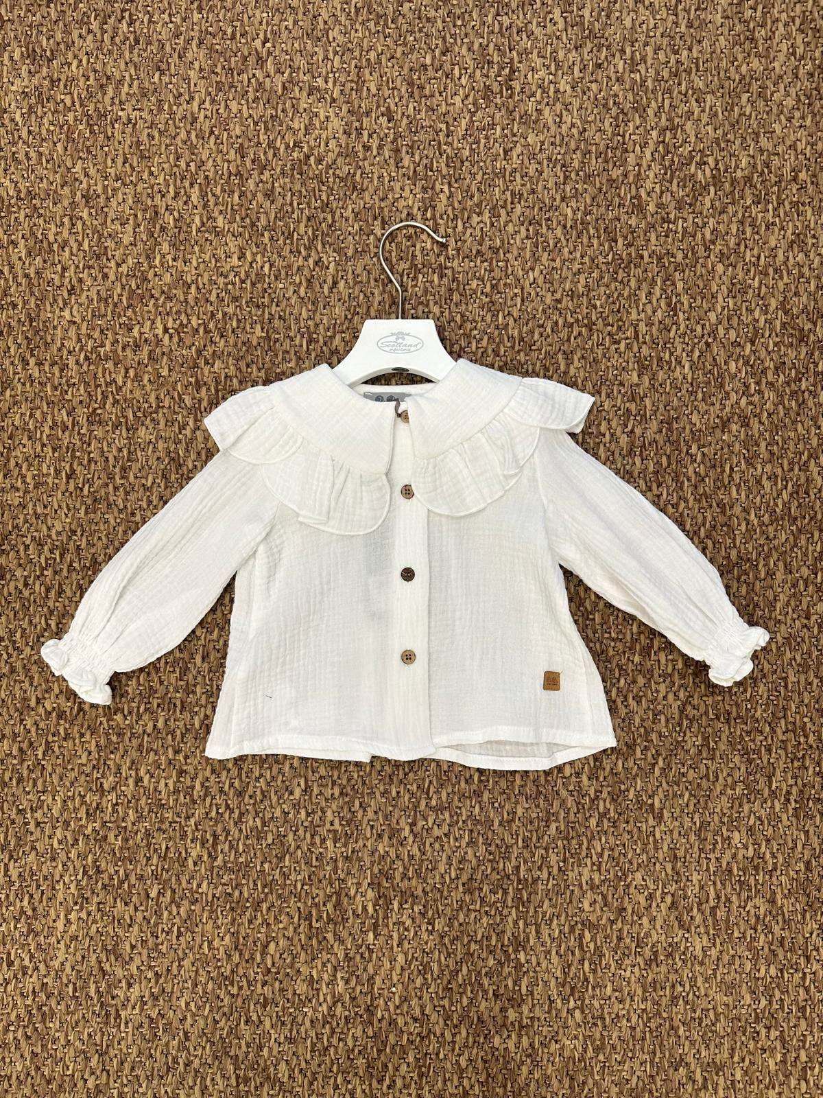 Camicia bambina collo volant Jose Varon