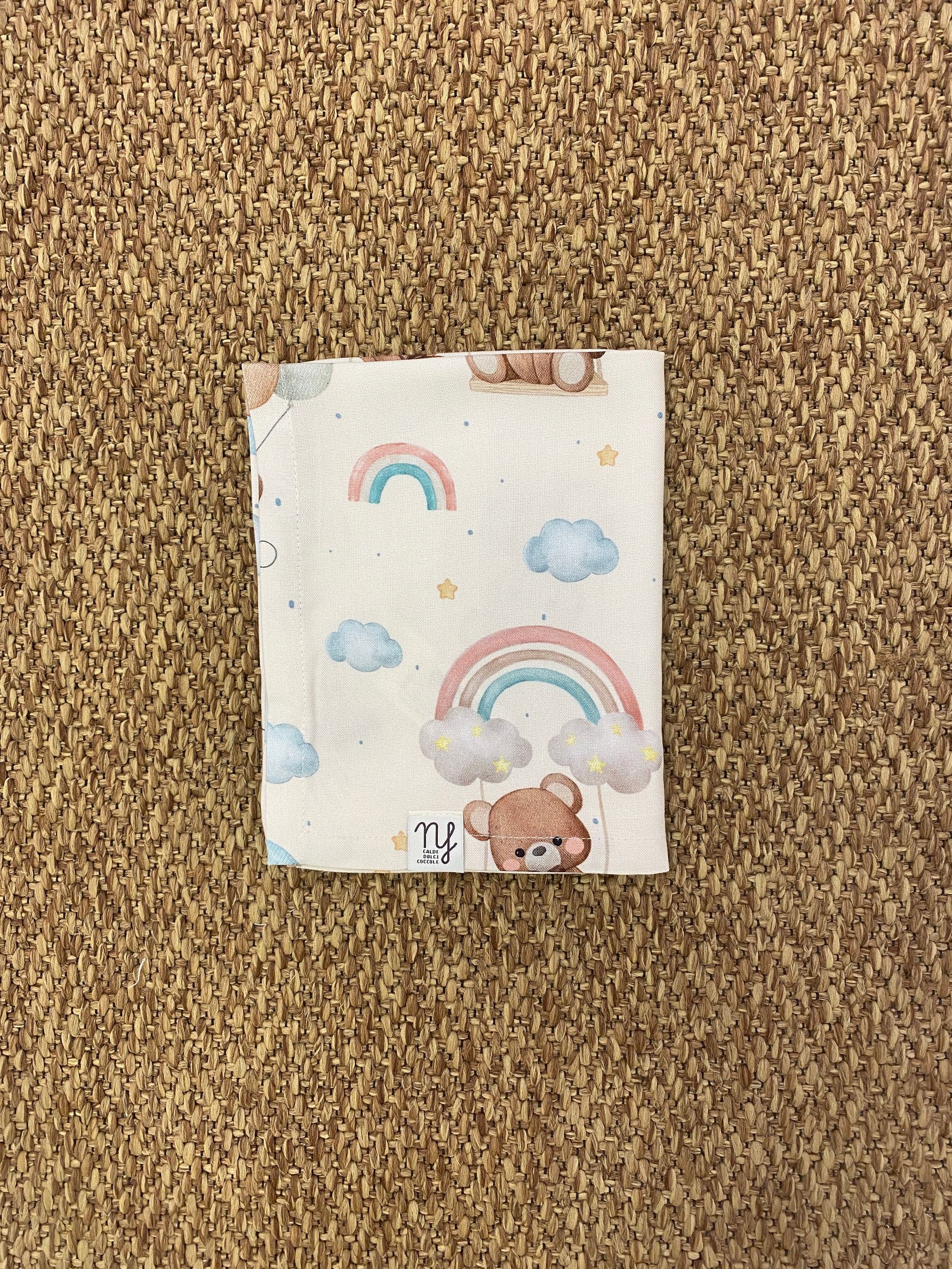 Mussola neonati orsetti con arcobaleno Nannafrufru