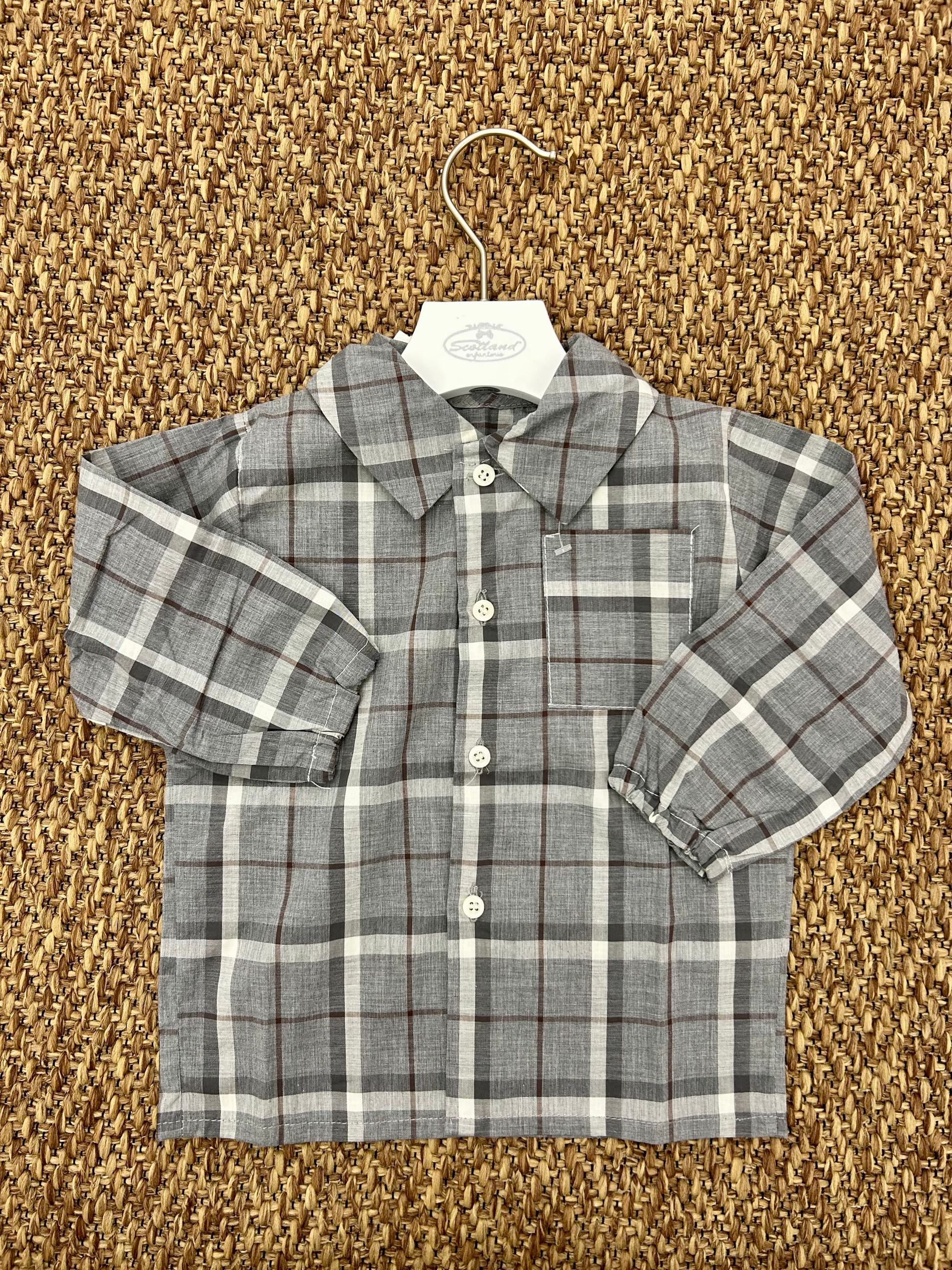 Camicia bimbo a quadri Enfant Made in Italy