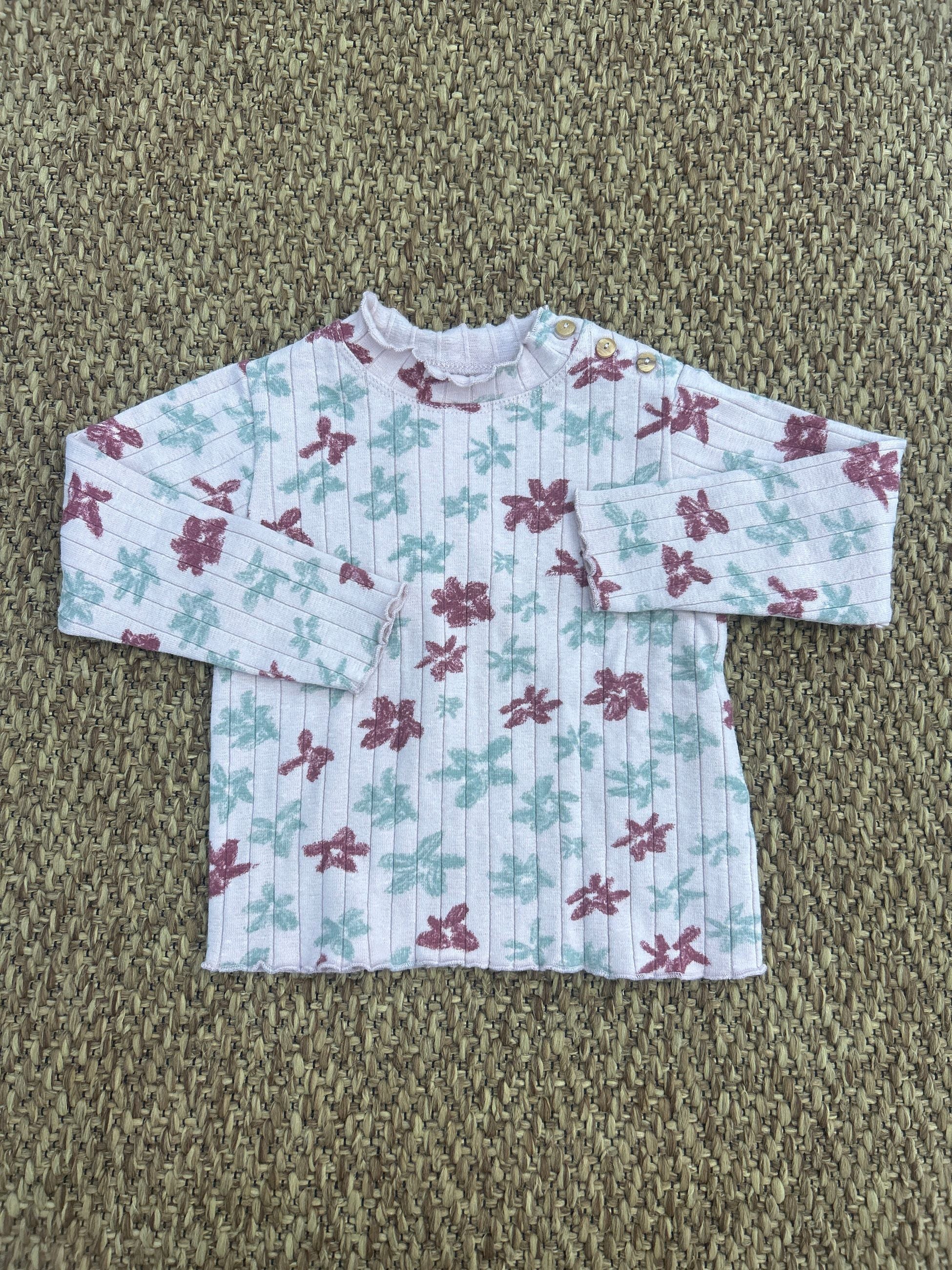 Maglione bambina con stampa floreale Play Up