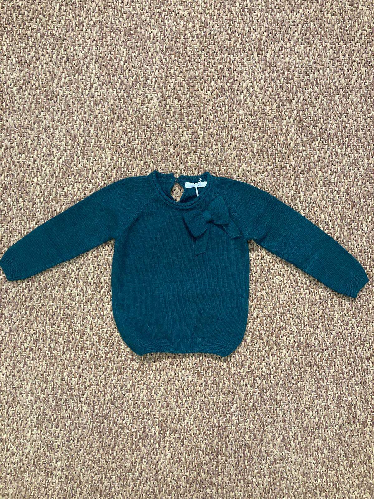 Pullover bambina con fiocco grande Cocodè