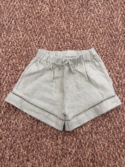 Shorts bimba in lino con dettaglio in pizzo Play Up