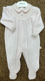 Tutina in ciniglia con merletto Baby Gi