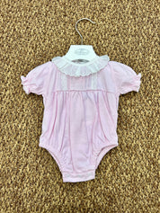 Pagliaccetto neonata collo volant Sardon