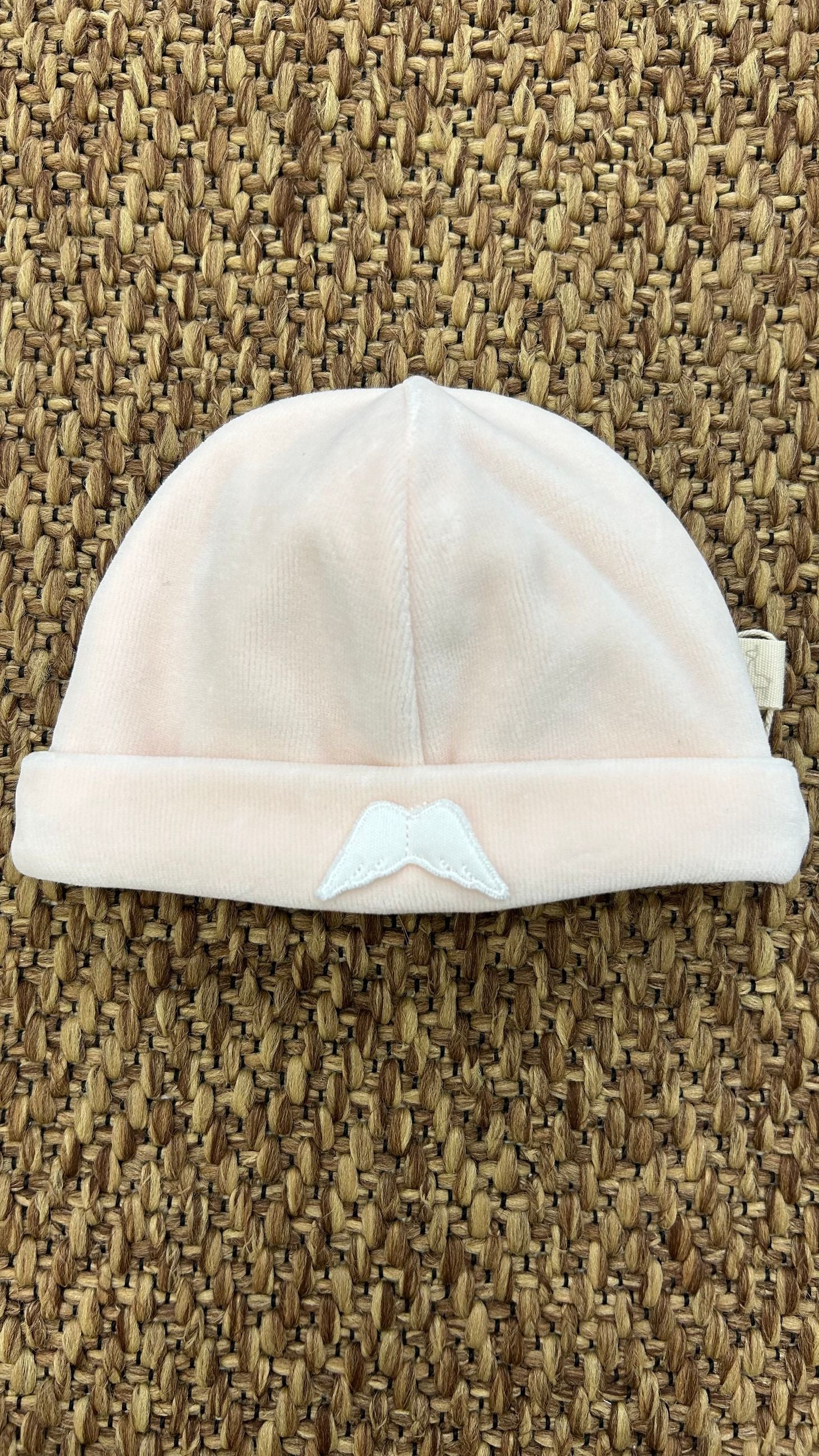Cappellino neonati velluto ali Baby Gi
