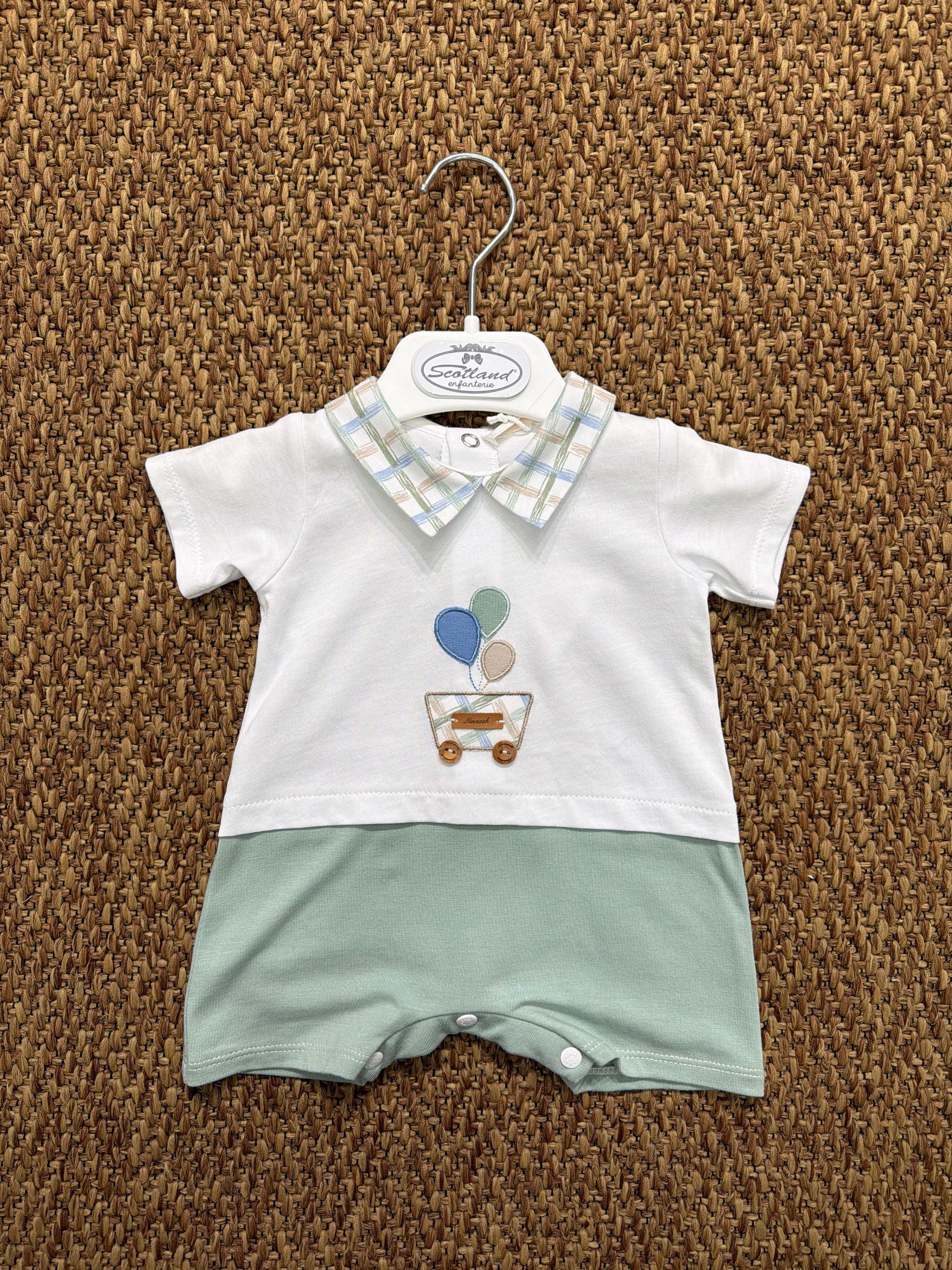 Pagliaccetto neonato palloncini Ninnaoh