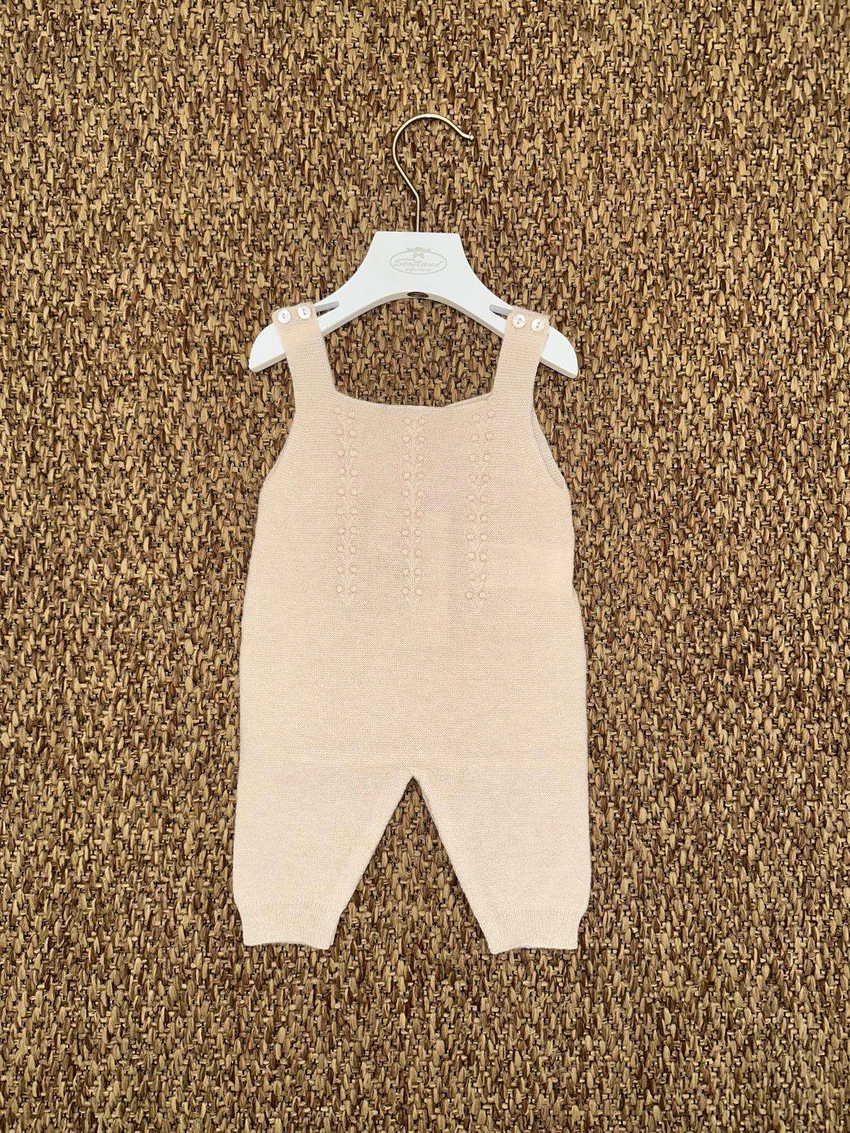 Salopette bambini in lana con ricamo Wedoble