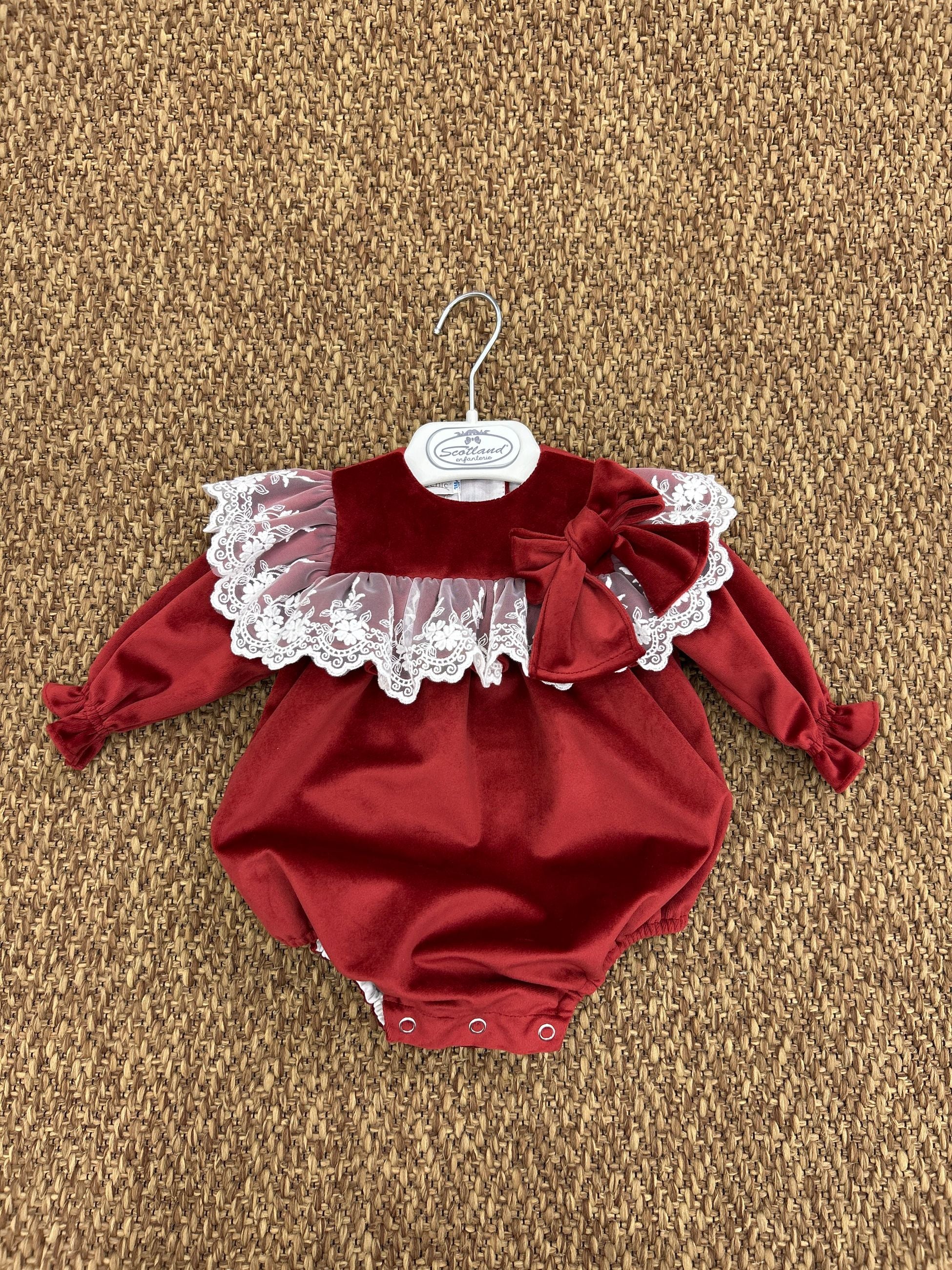 Pagliaccetto bimba con merletto e fiocchetto Fofettes