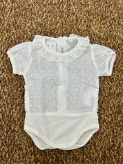 Body neonata velato collo rouches Calamaro