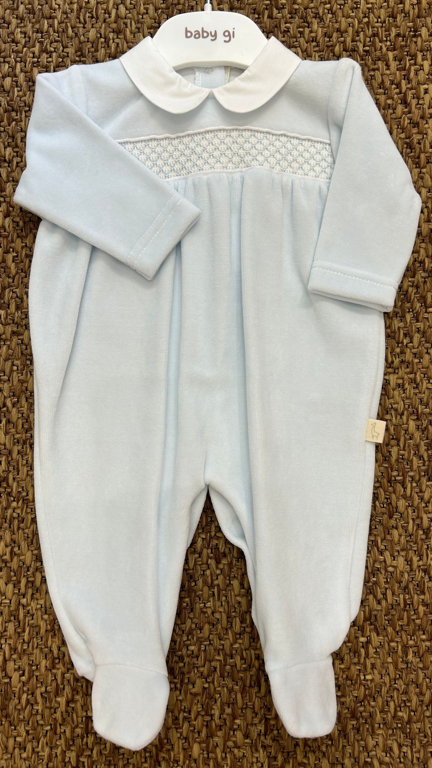 Tutina neonati in ciniglia Baby Gi