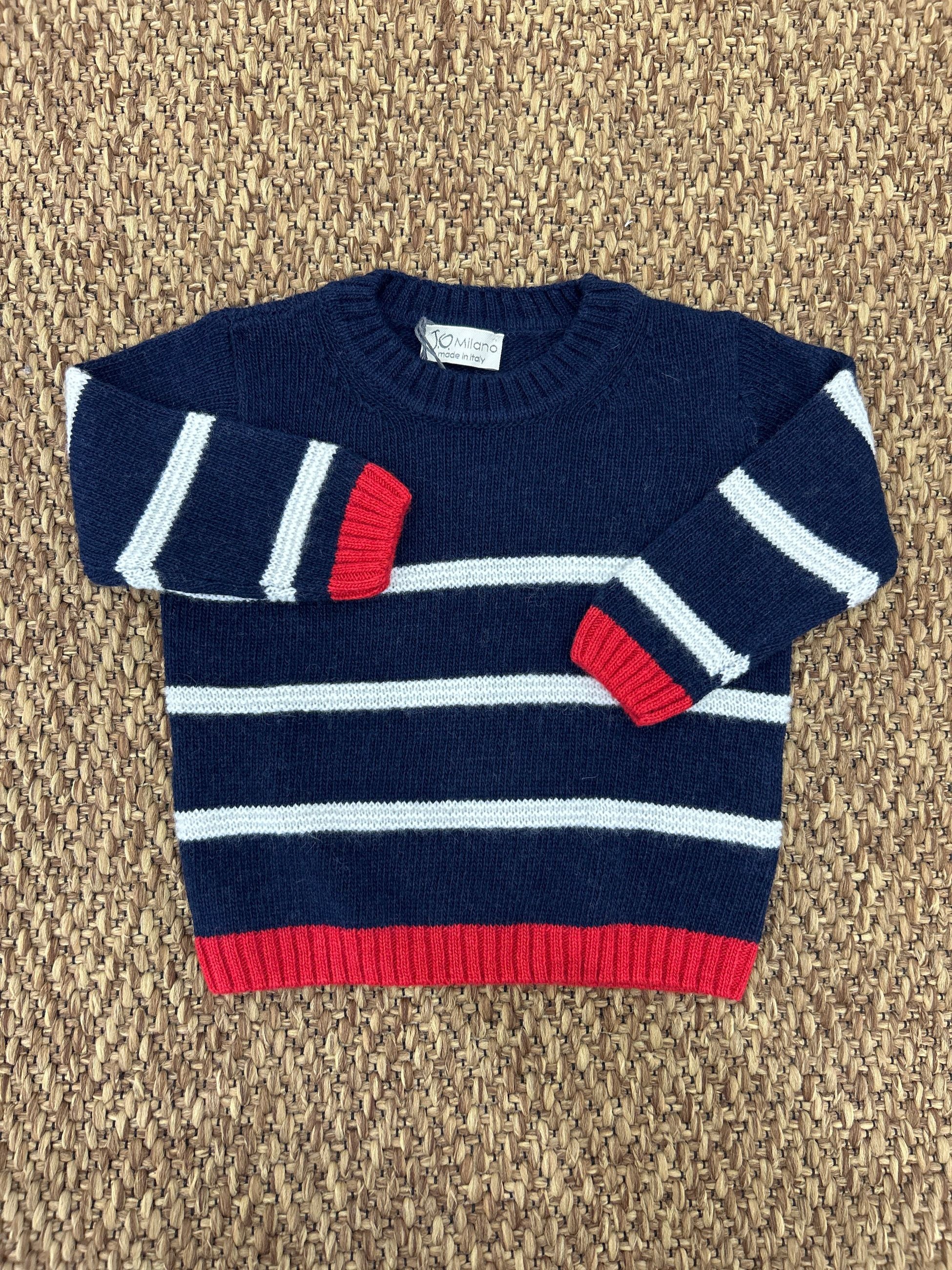 Maglioncino bambino a righe Jo MIlano