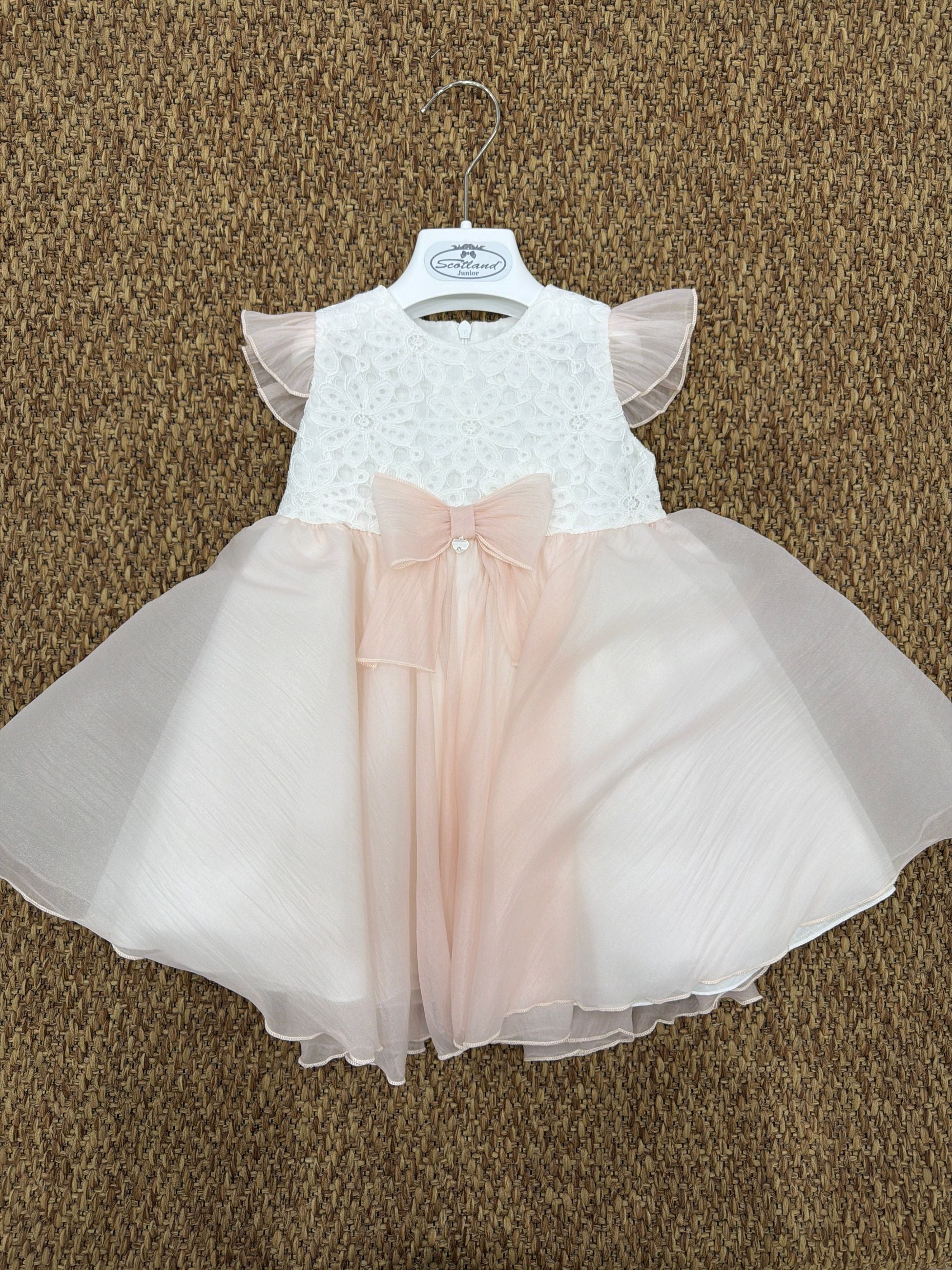 Abito bambina cerimonia con fiocco Ninnaoh