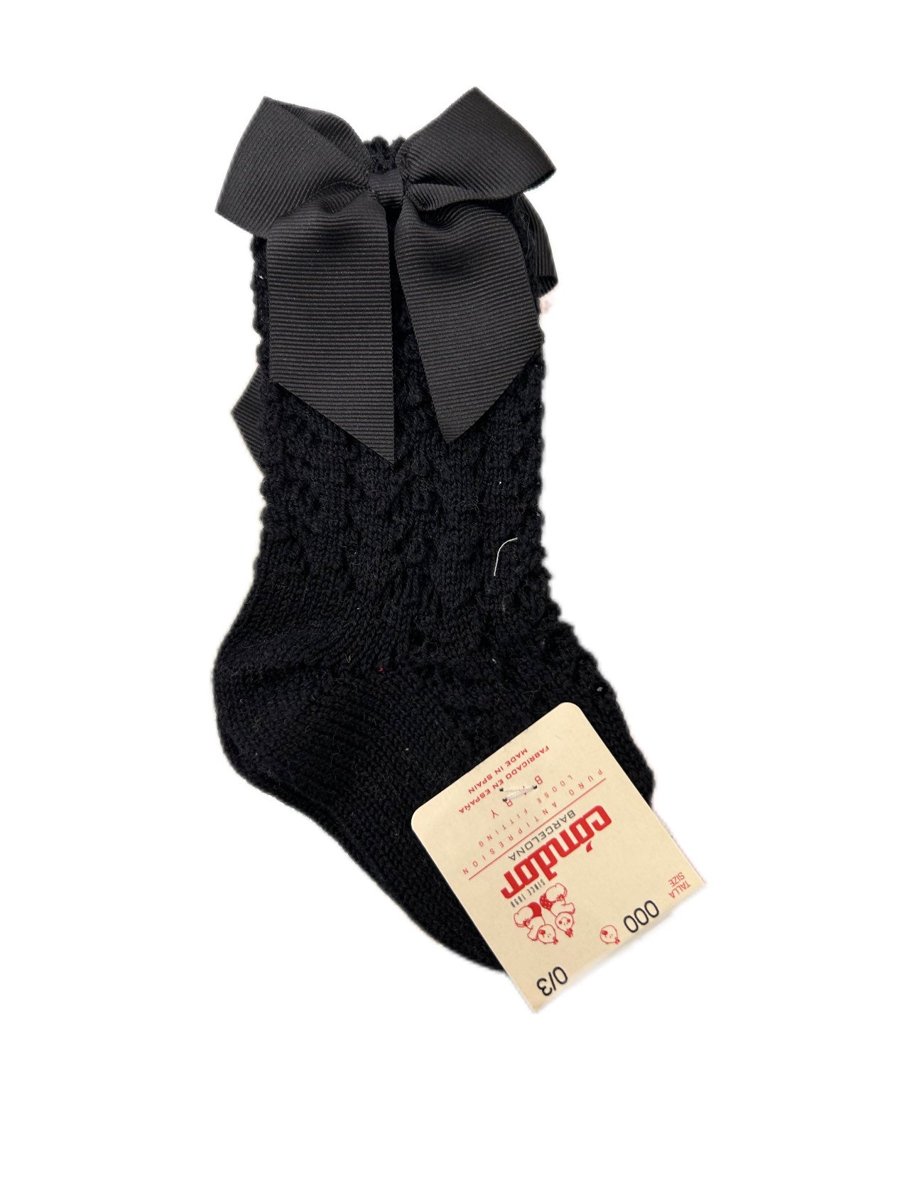 Calzini bimba dettaglio traforato con fiocco Condor