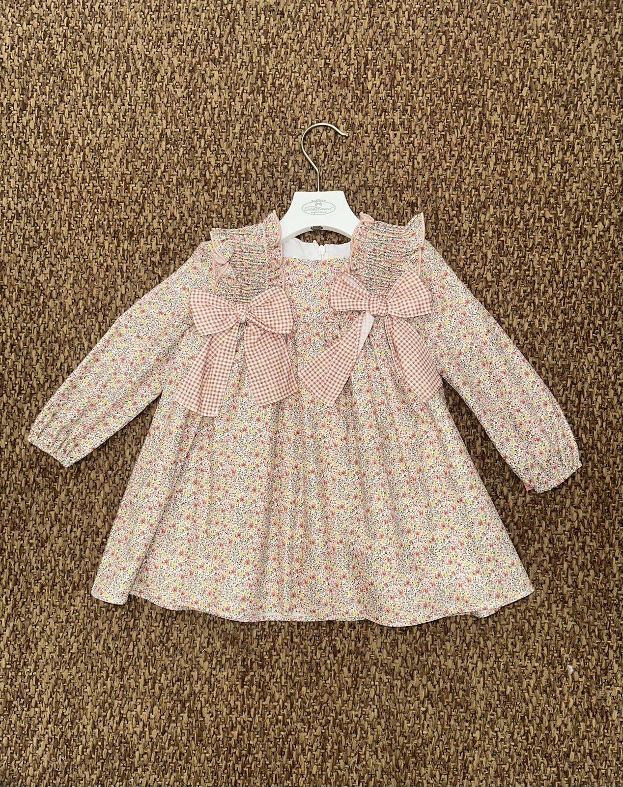 Abito bambina a fiori con fiocchi Yoedu