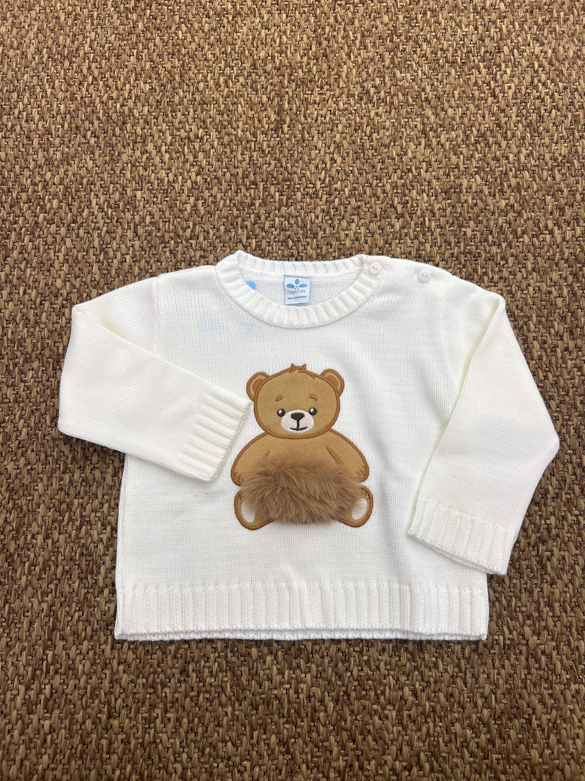 Maglioncino neonati orsetto peluche Sardon