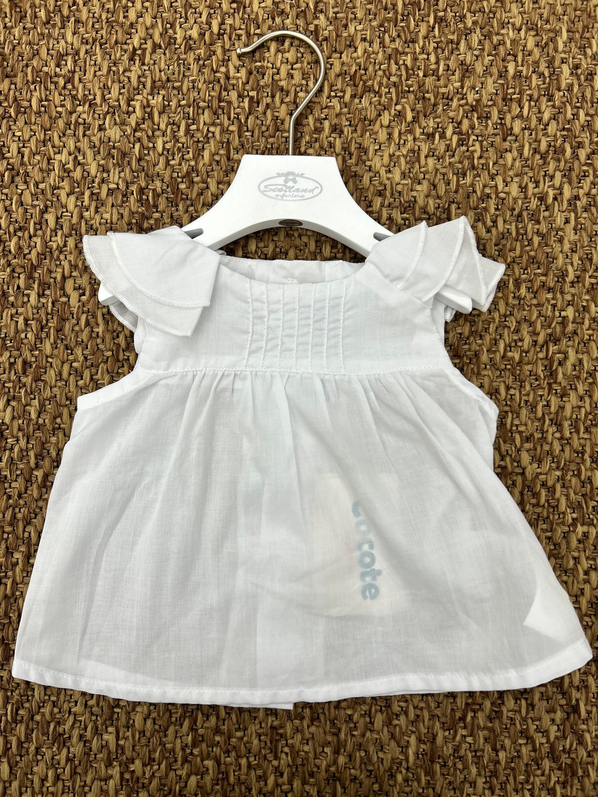 Blusa neonata manica volant Cocote