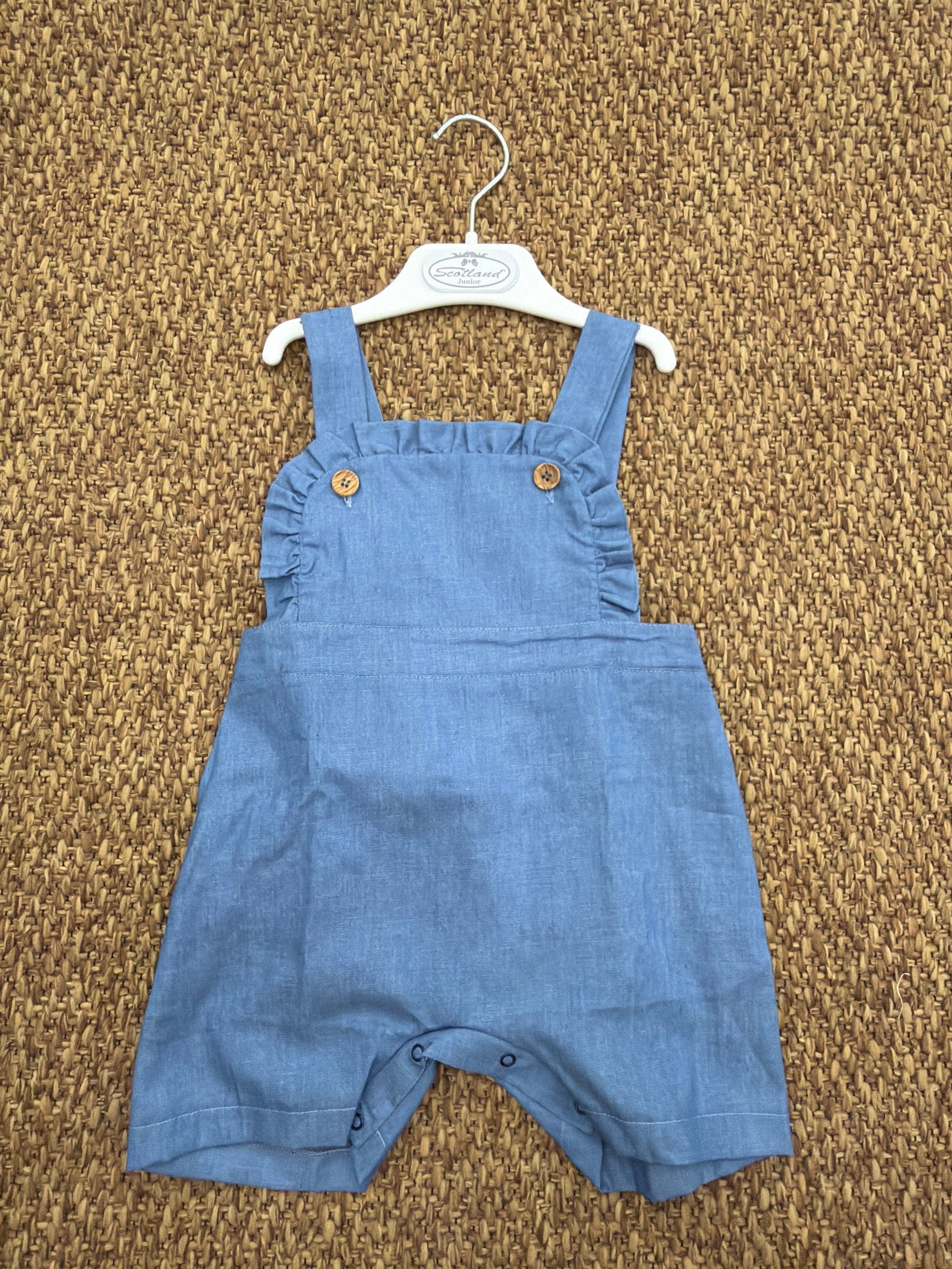 Salopette bambina in denim Baby Vip