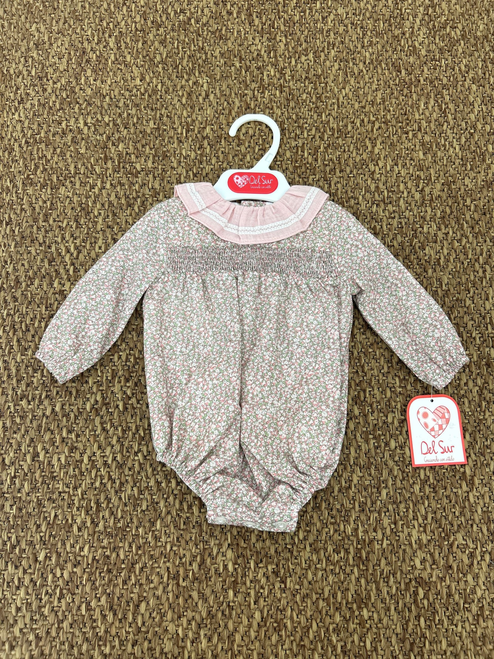Pagliaccetto bimba fiorellini Del Sur