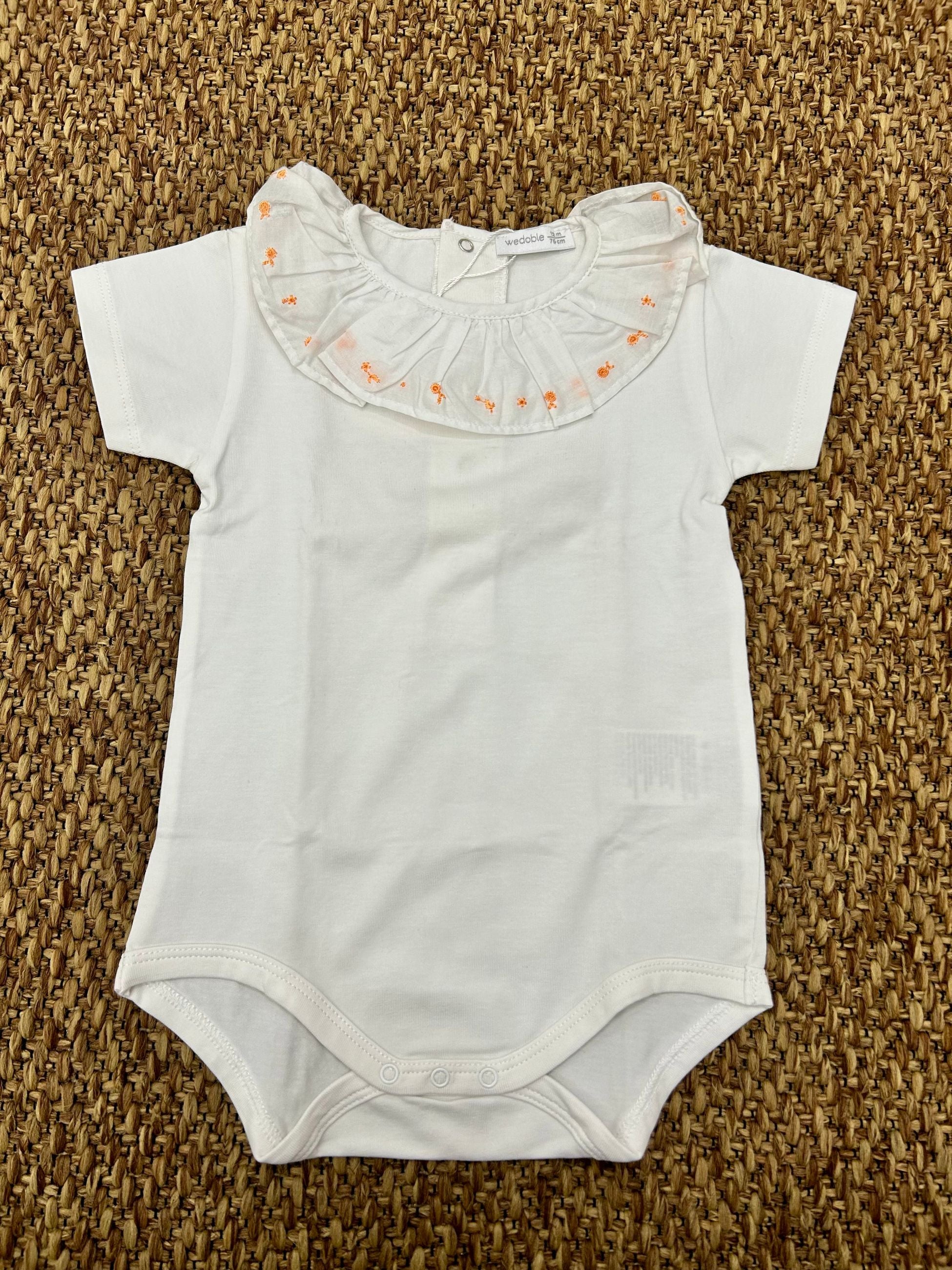 Body neonati collo rouches Wedoble