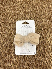 Molletta per capelli bimba fiocco in velluto a costine Siena