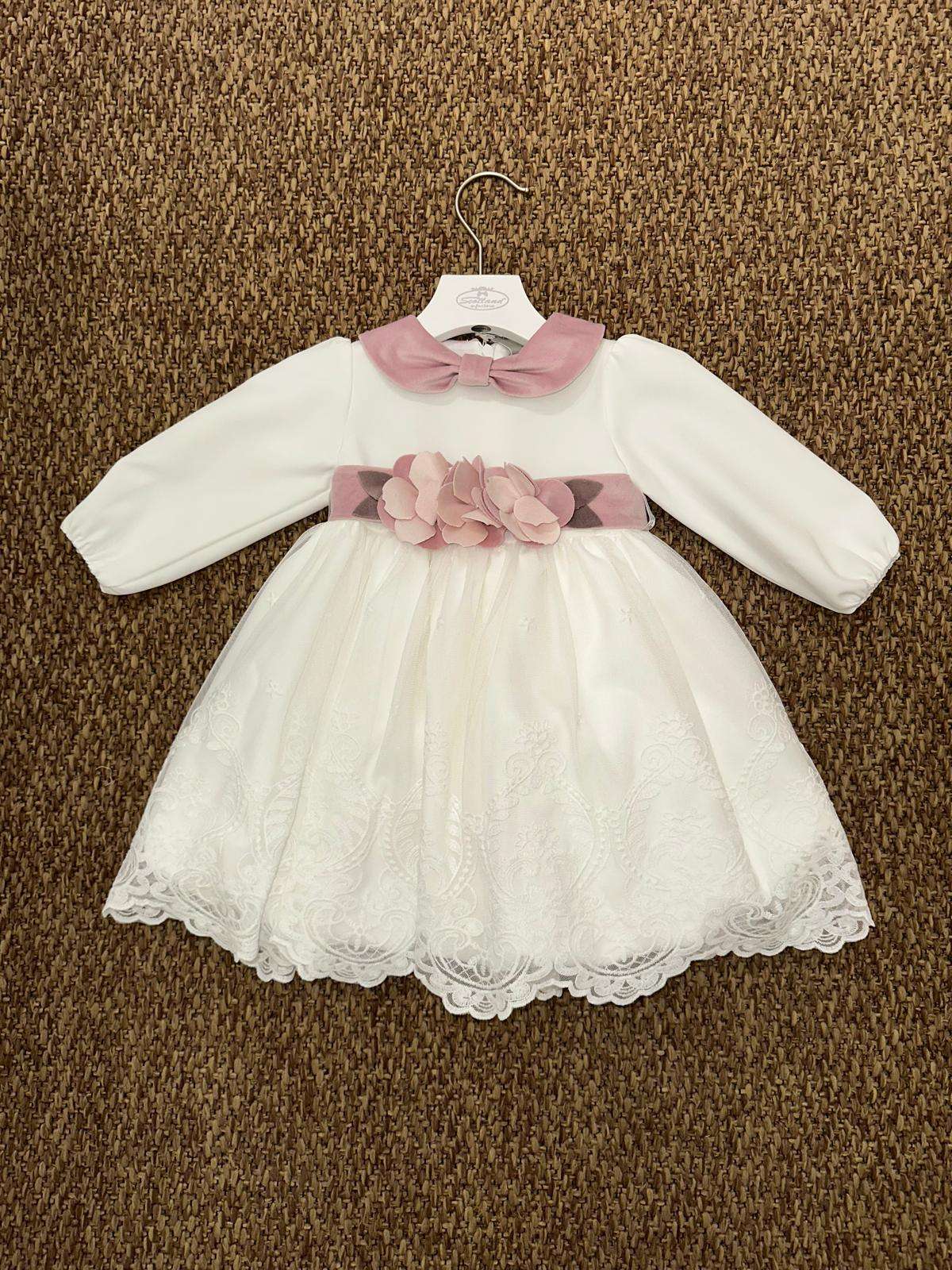 Abito bambina cerimonia con fiore Marlù