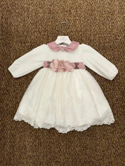 Abito bambina cerimonia con fiore Marlù