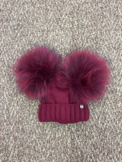 Cappellino bimbi lana doppio pon pon Gio Higuamy