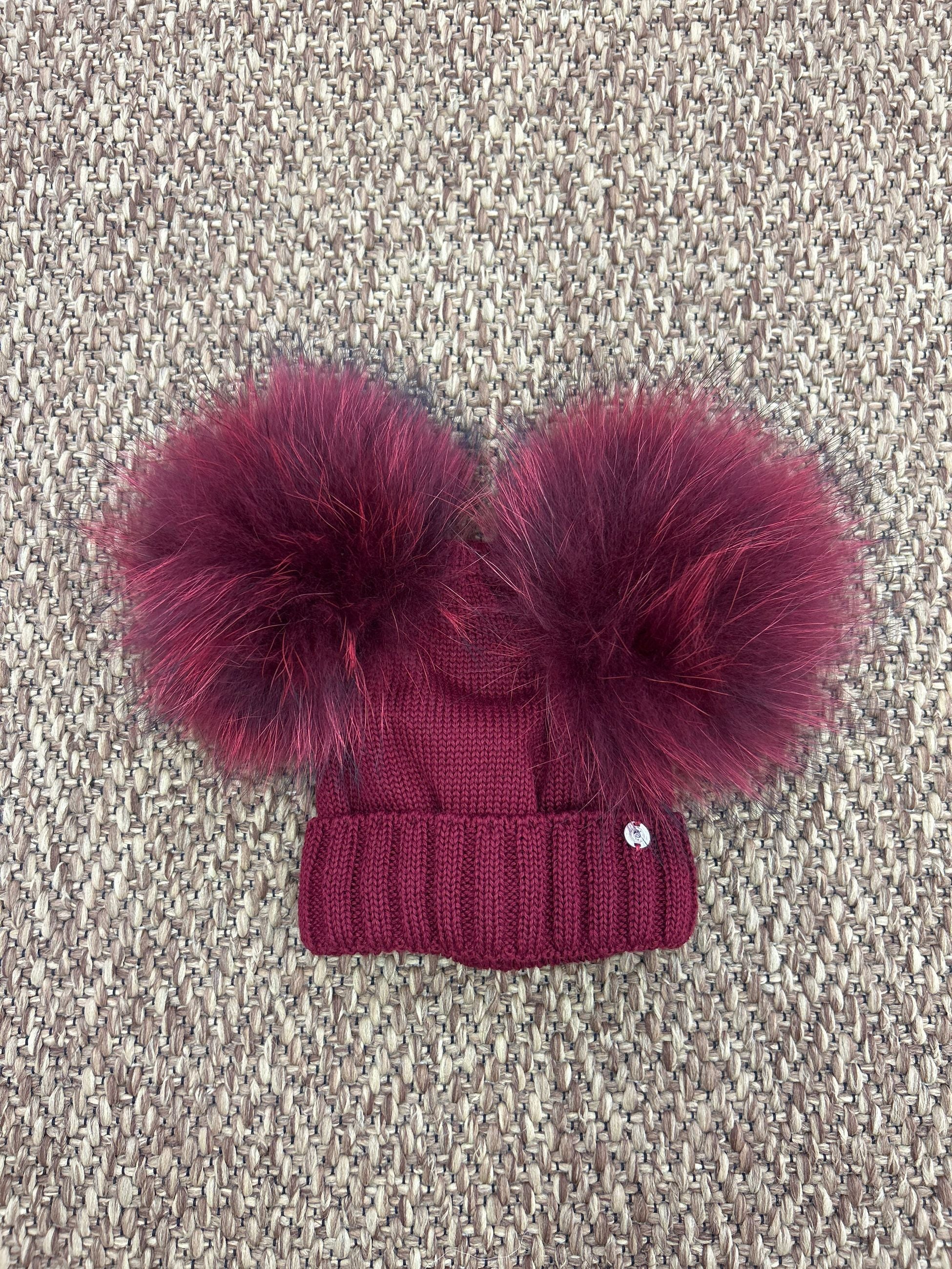 Cappellino bimbi lana doppio pon pon Gio Higuamy