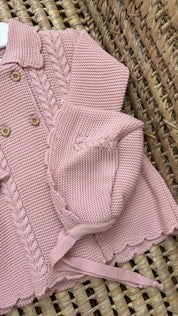 Cappottino bimba doppio petto con cuffia Sardon