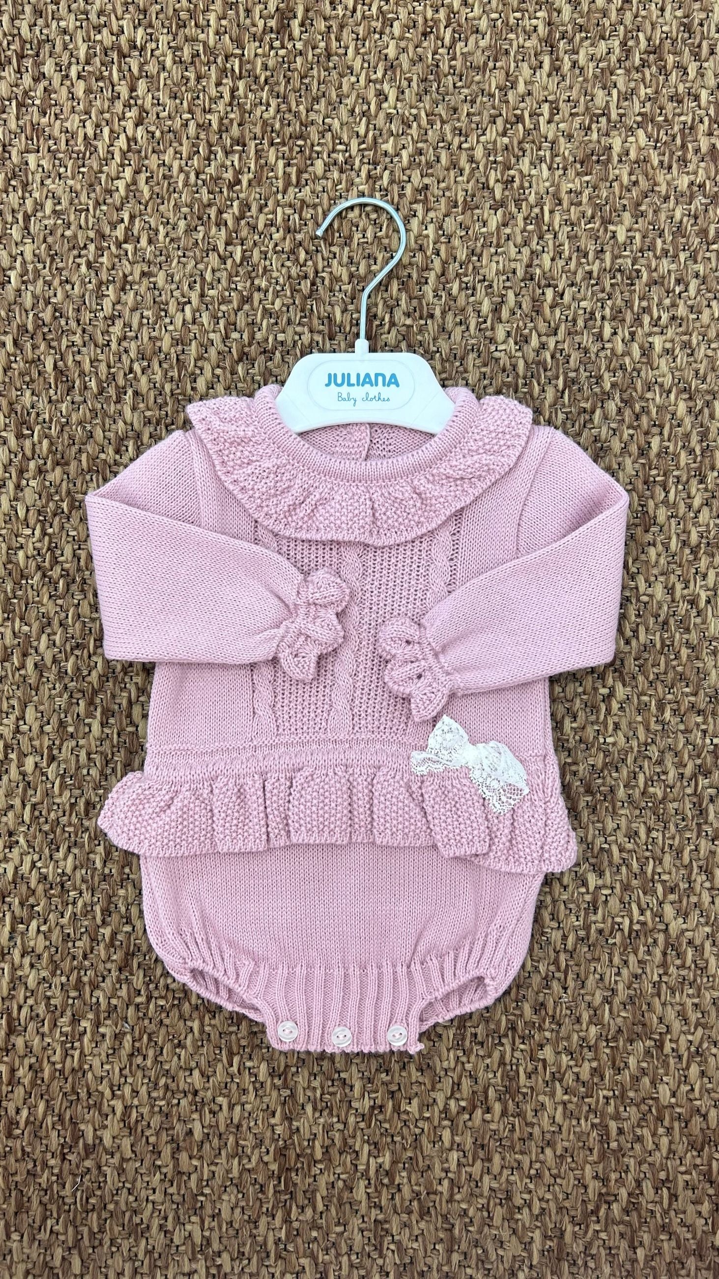 Pagliaccetto neonata treccine Juliana