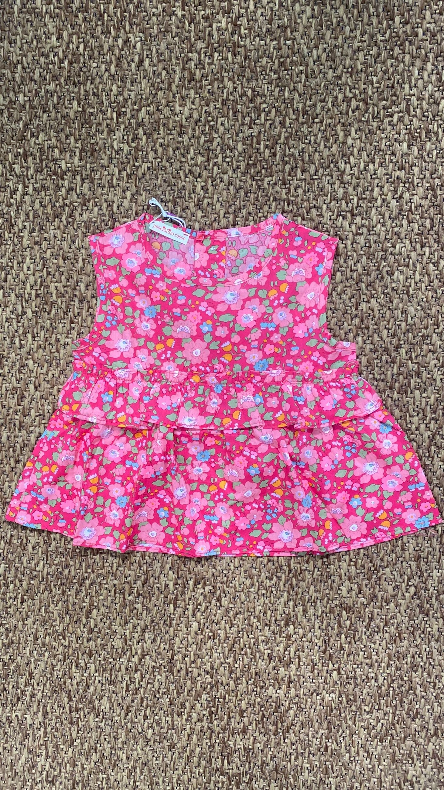 Blusa bambina a fiori Pesciolino Ross