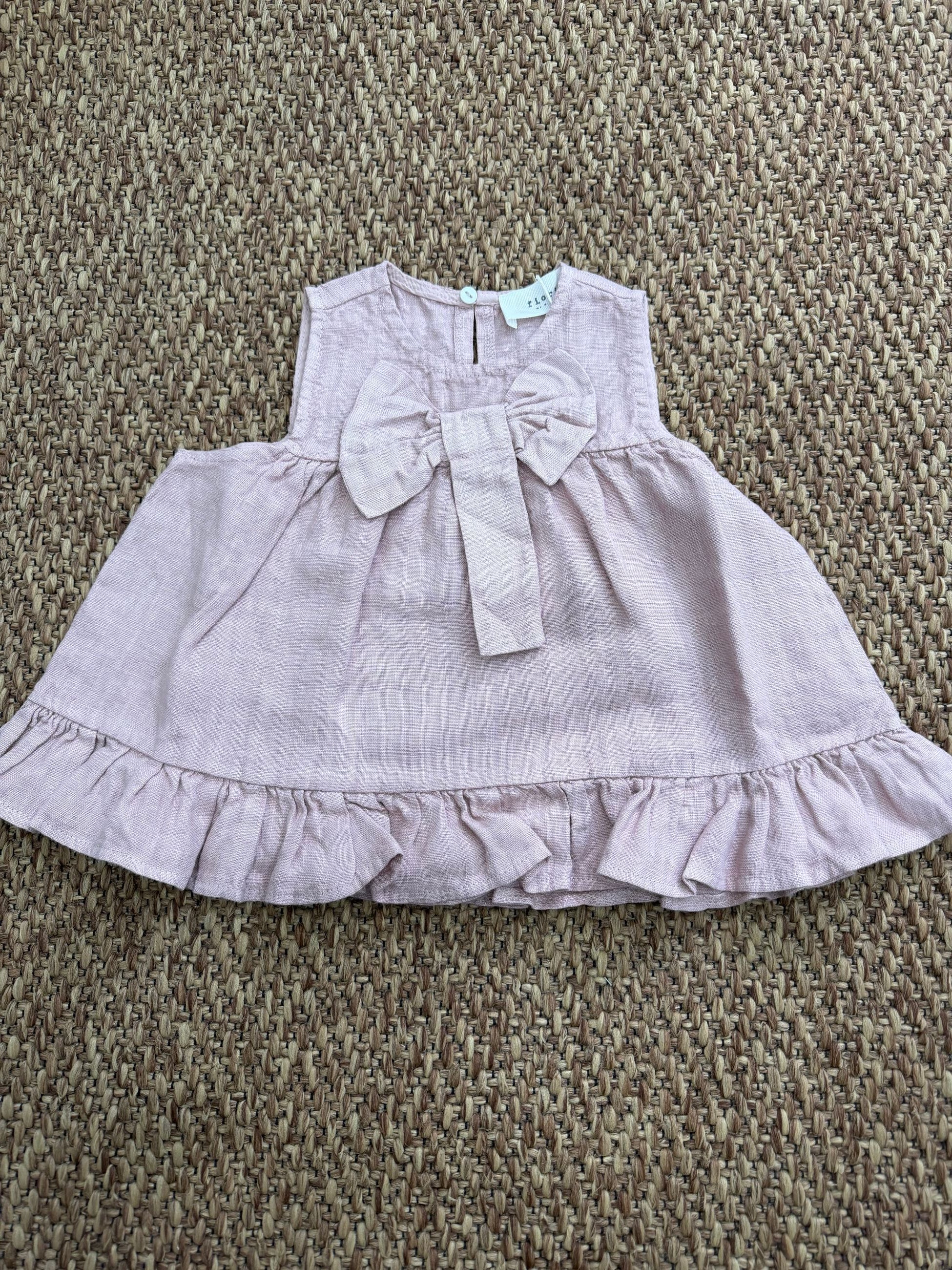Blusa bambina con fiocco e volant Fiorile