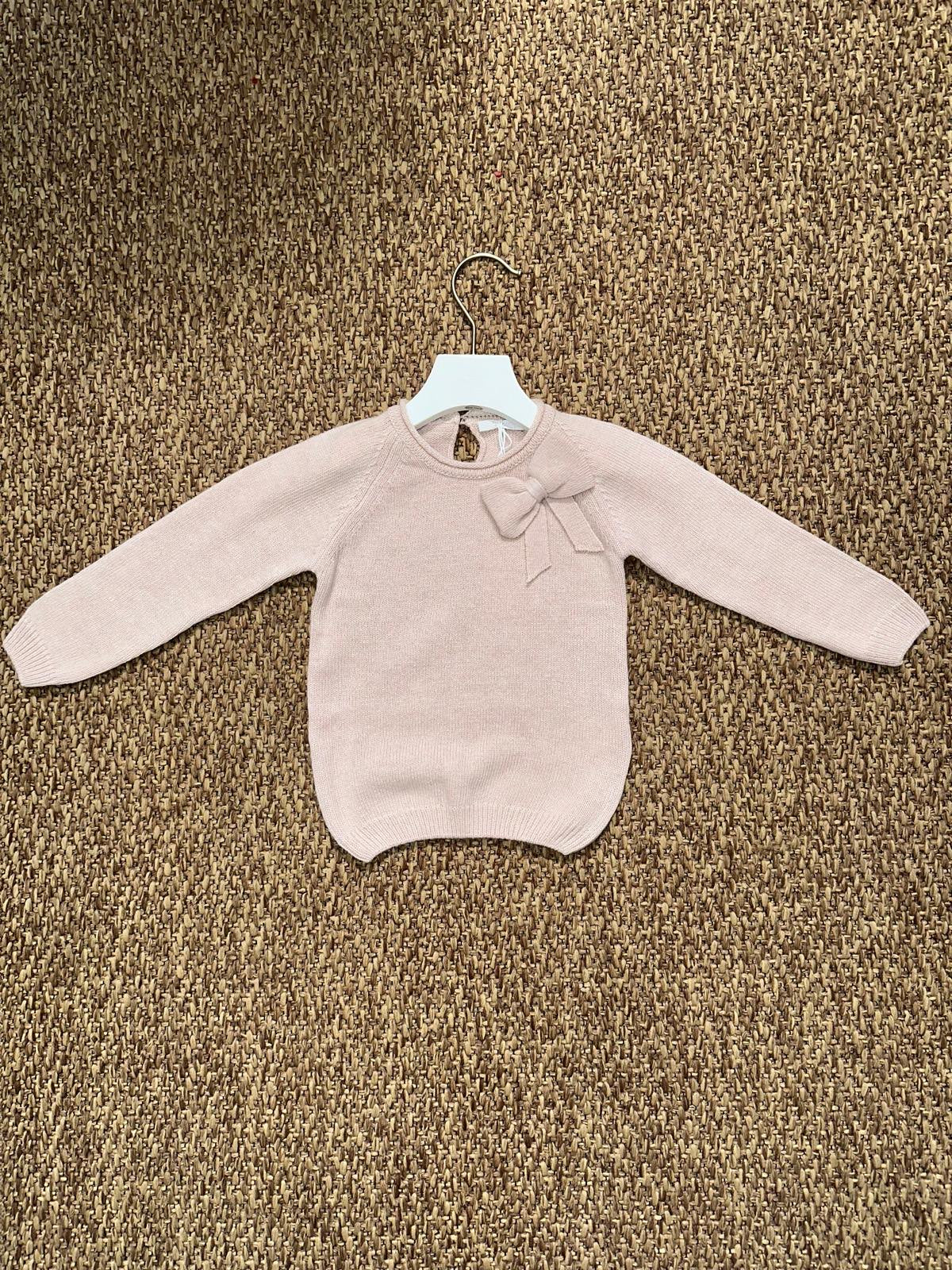 Pullover bambina con fiocco grande Cocodè