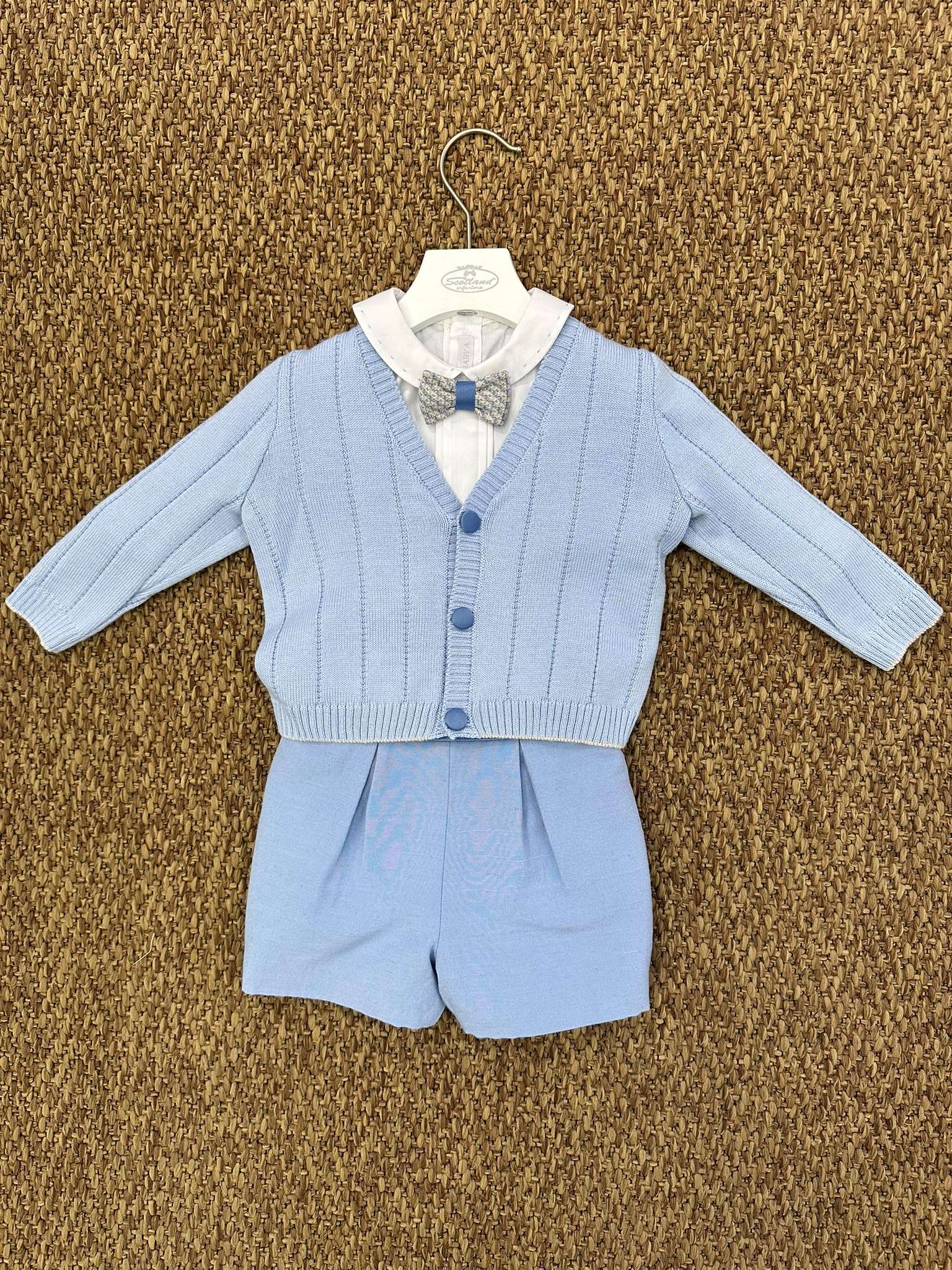 Completo bambino cerimonia 4pz cielo con papillon Baby A