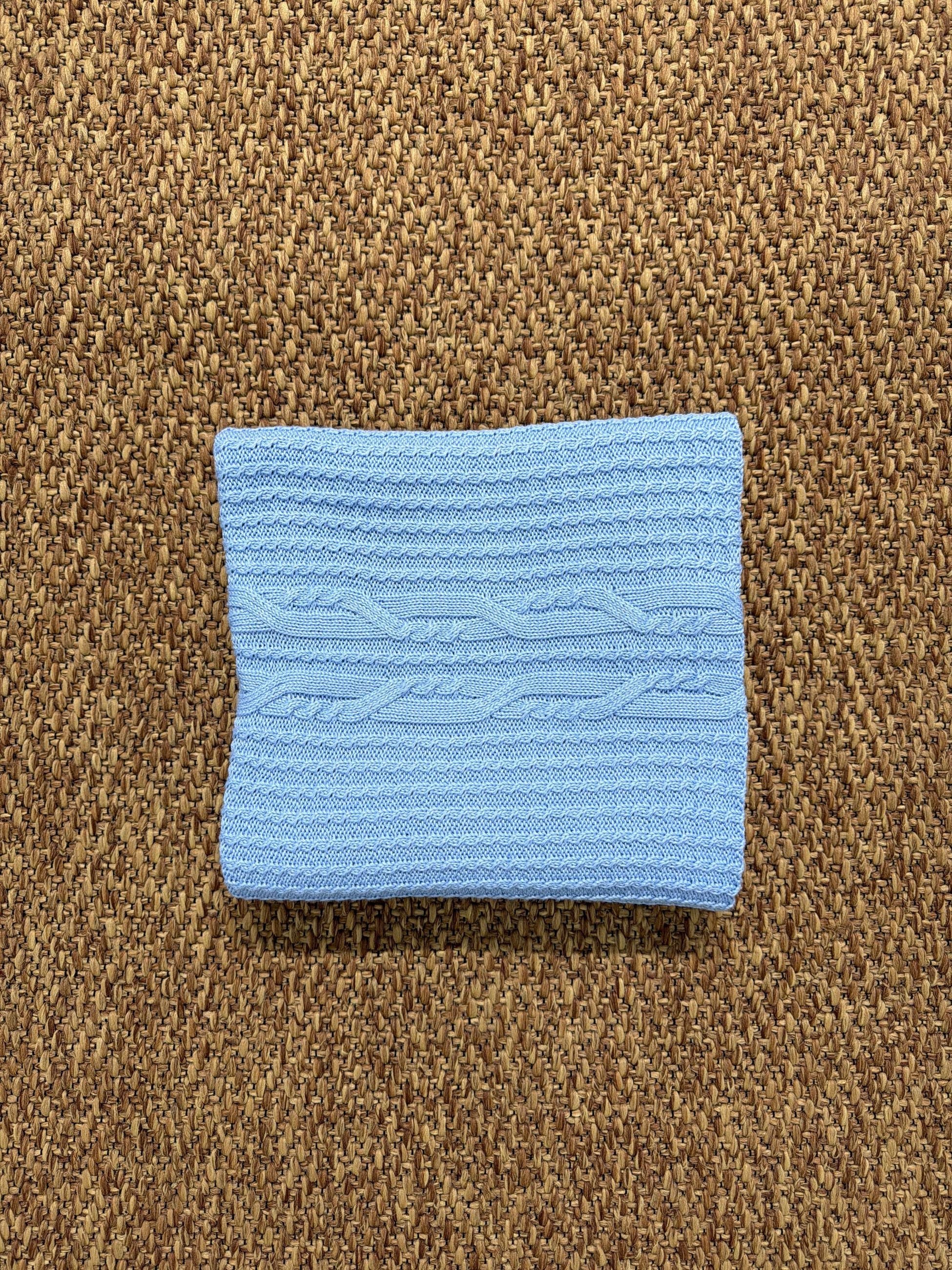 Scialle neonati trecce Wedoble