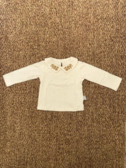 Maglia bambina con ricamo sul colletto Snug