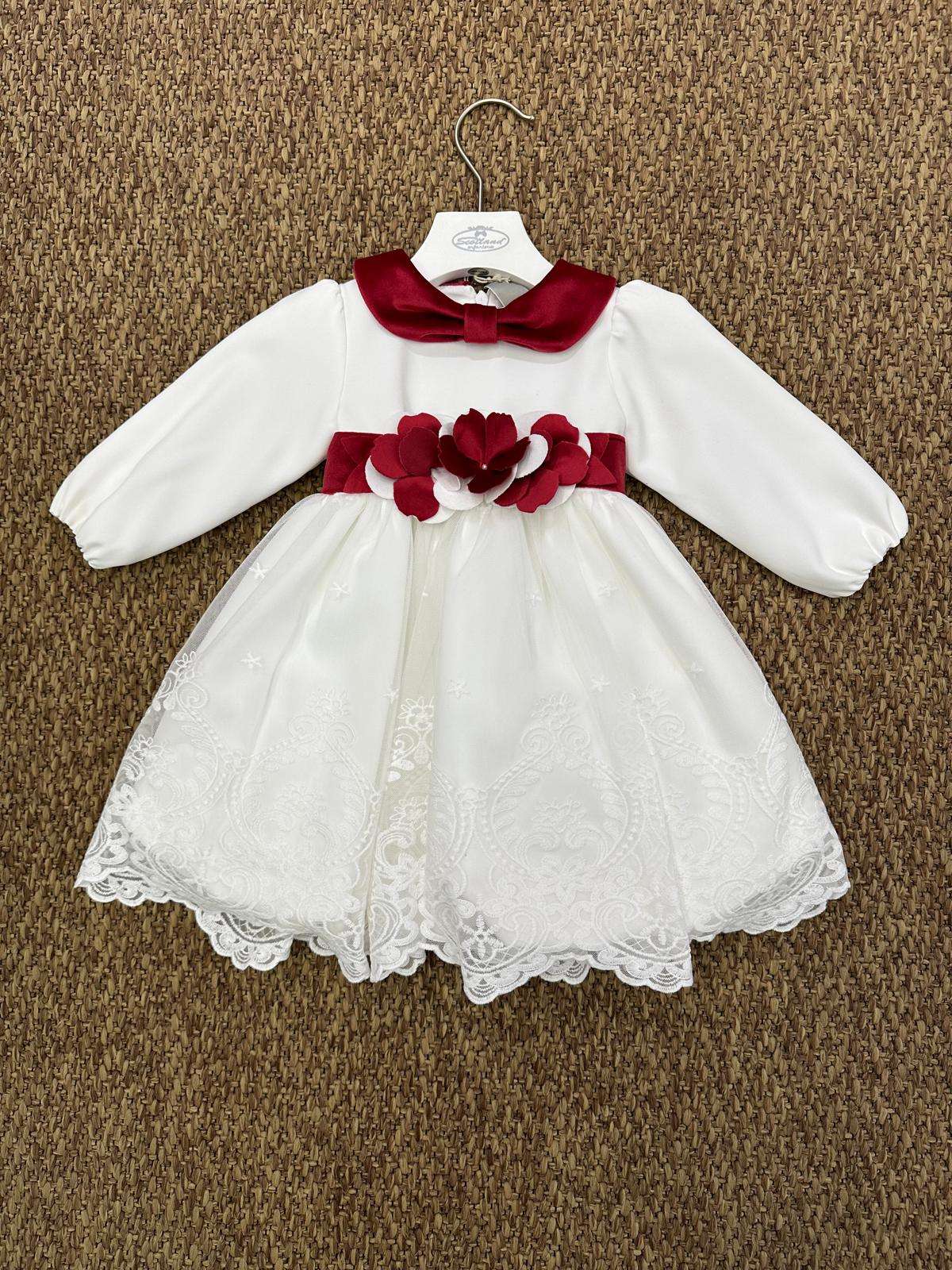 Abito bambina cerimonia con fiore Marlù
