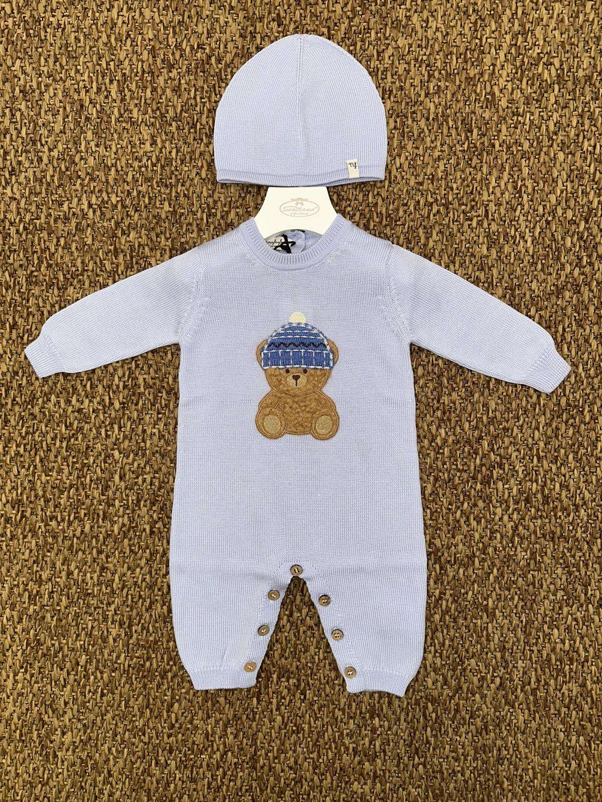 Tutina neonati orsacchiotto con cappellino Nannafrufru