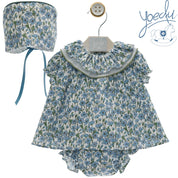 Completo 2pz abitino bimba floreale Yoedu