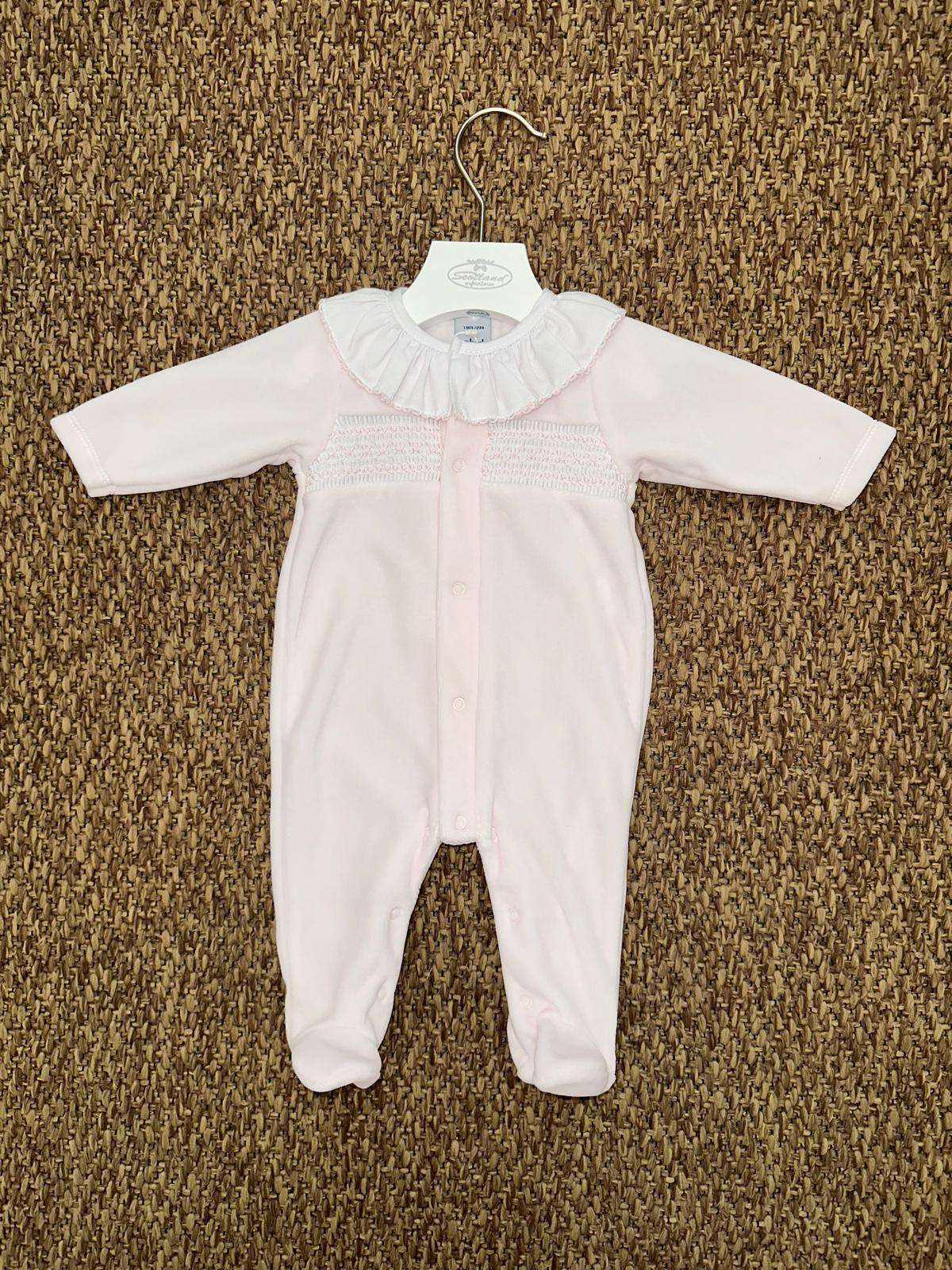Tutina neonata con colletto rouches Babidu