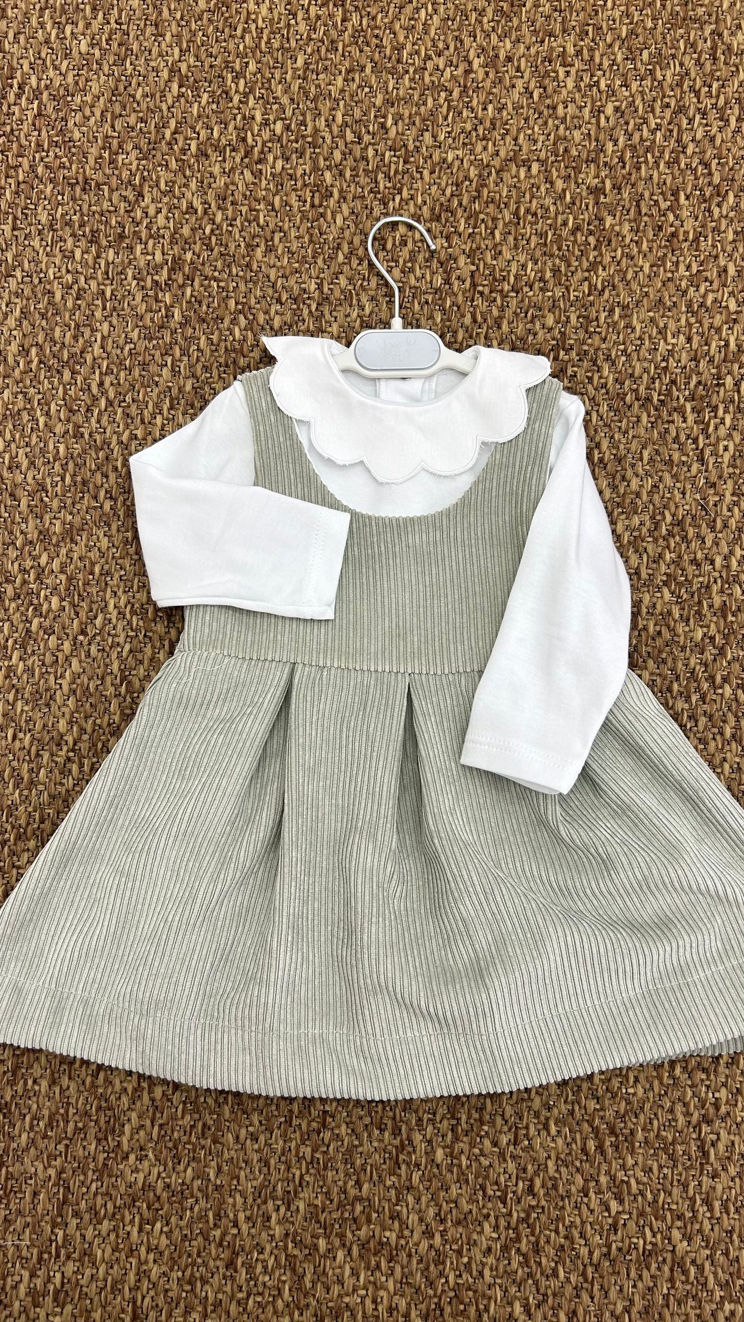 Completo bimba 2pz abito a costine Baby Vip