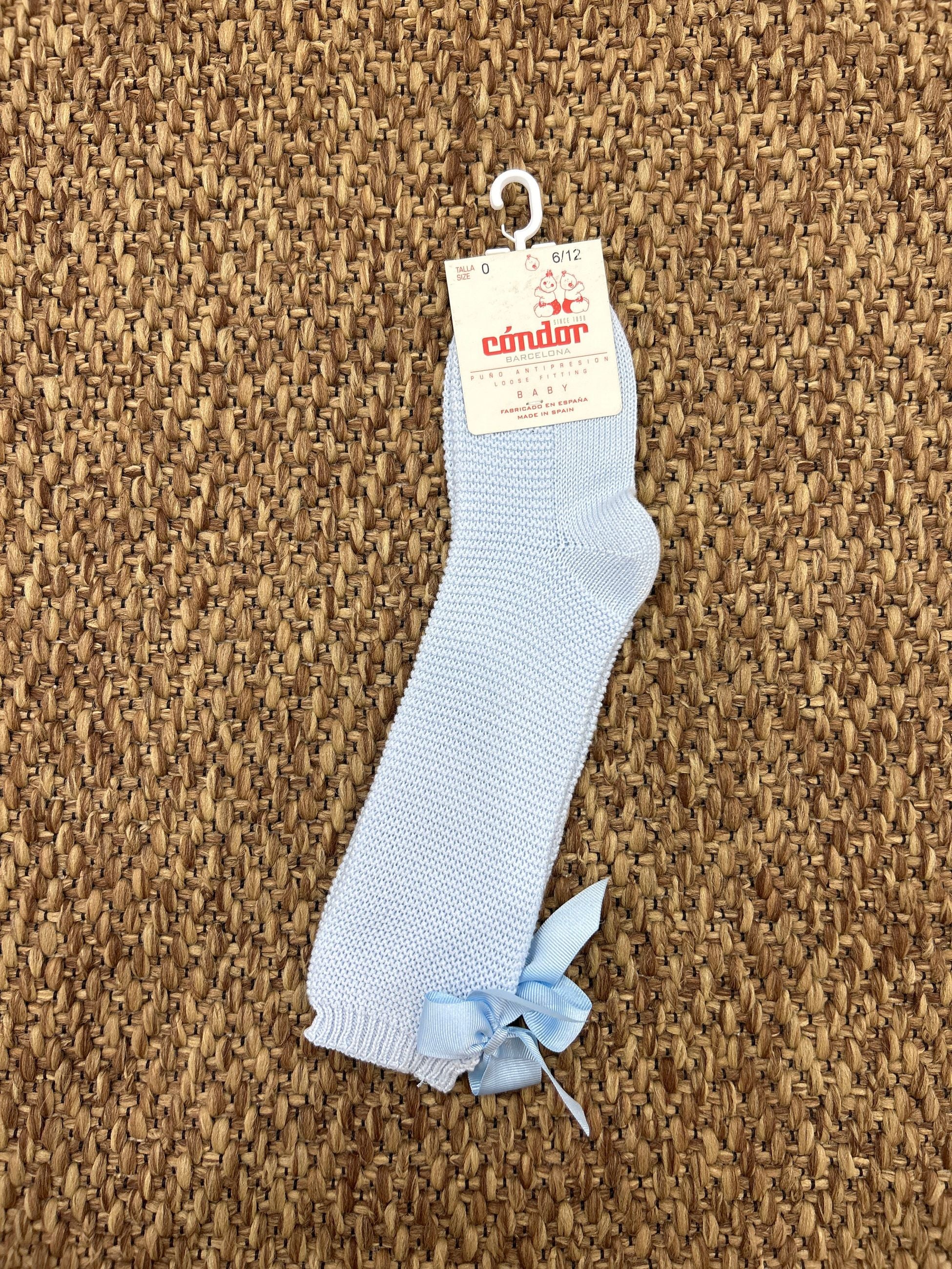 Calzini bimba lunghi con fiocchetto Condor