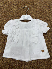 Blusa bambina con rouches Jose Varon