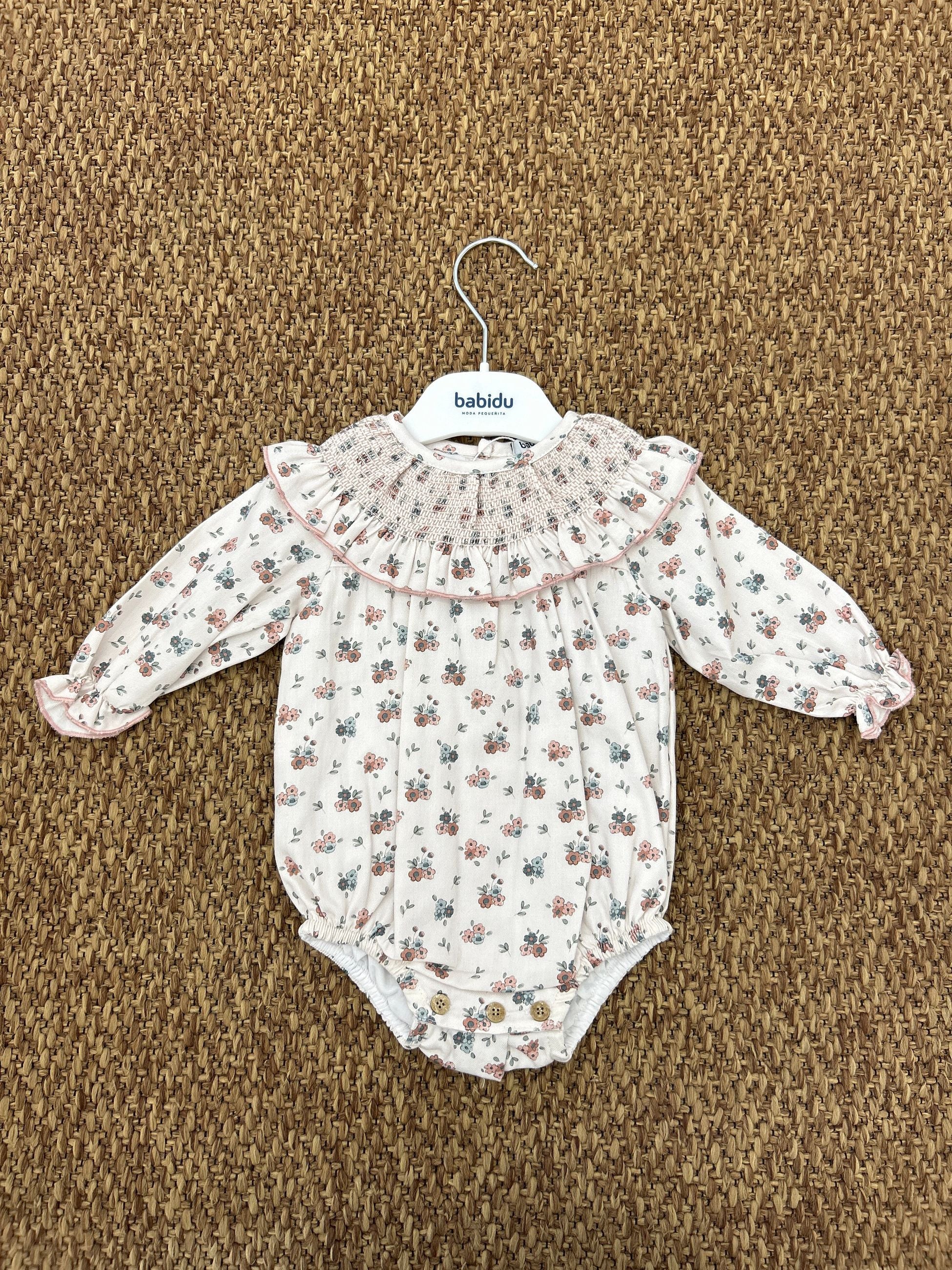 Pagliaccetto neonata a fiori Babidu